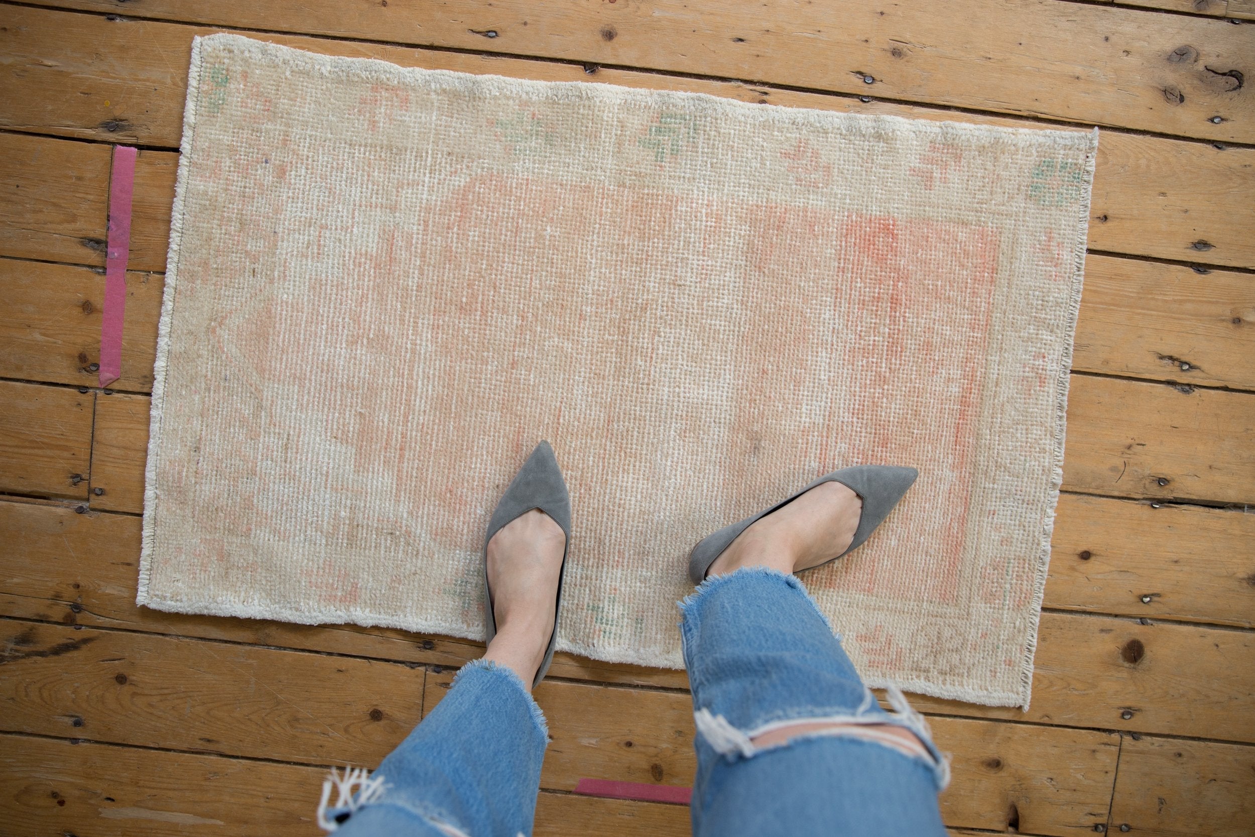 2x3.5 Vintage Distressed Oushak Rug