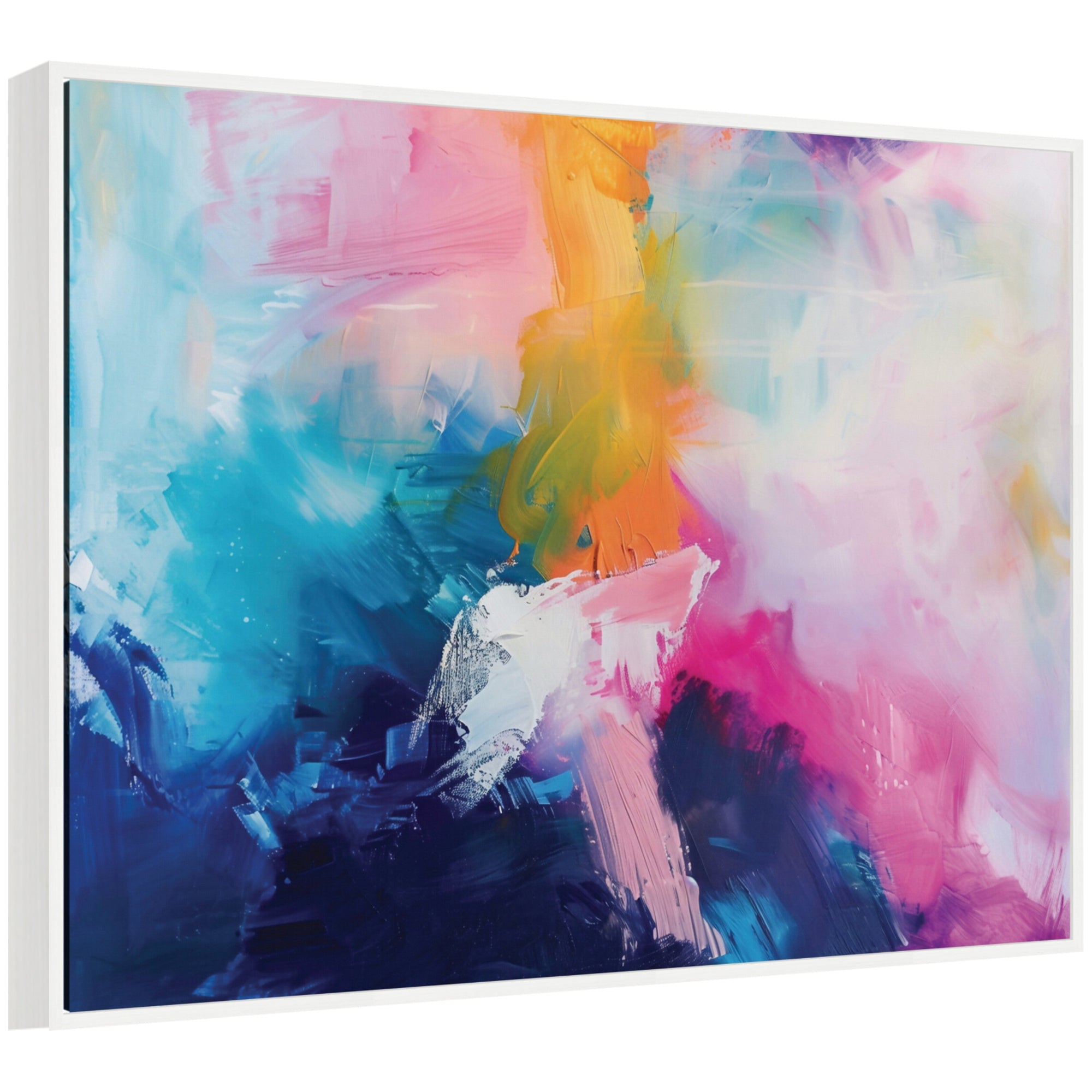Sylvie Bright Abstract I Framed Canvas by Amy Lighthall by kateandlaurel