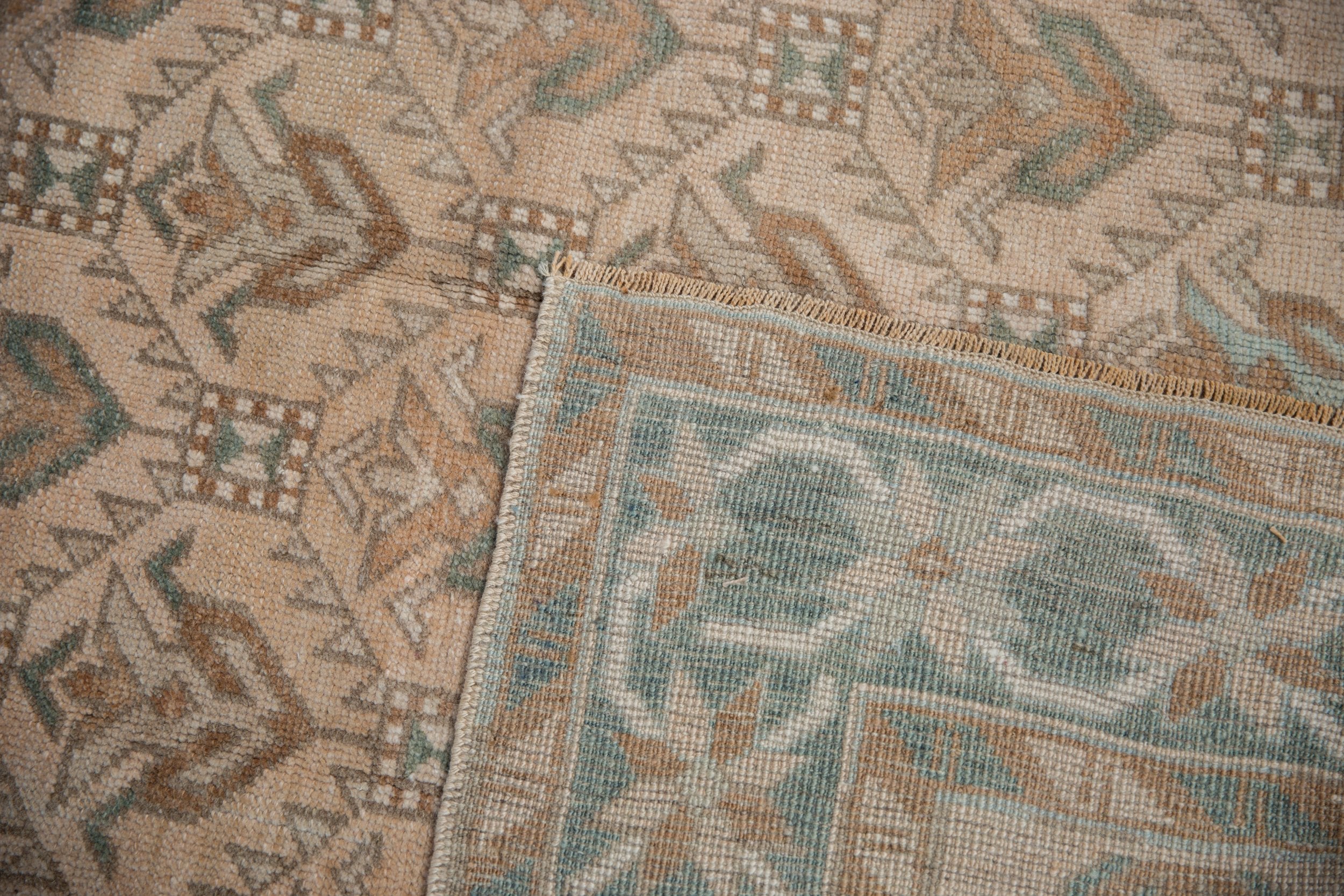5x10.5 Vintage Distressed Oushak Rug Runner by Old New House® - product image 9 for Resin Society