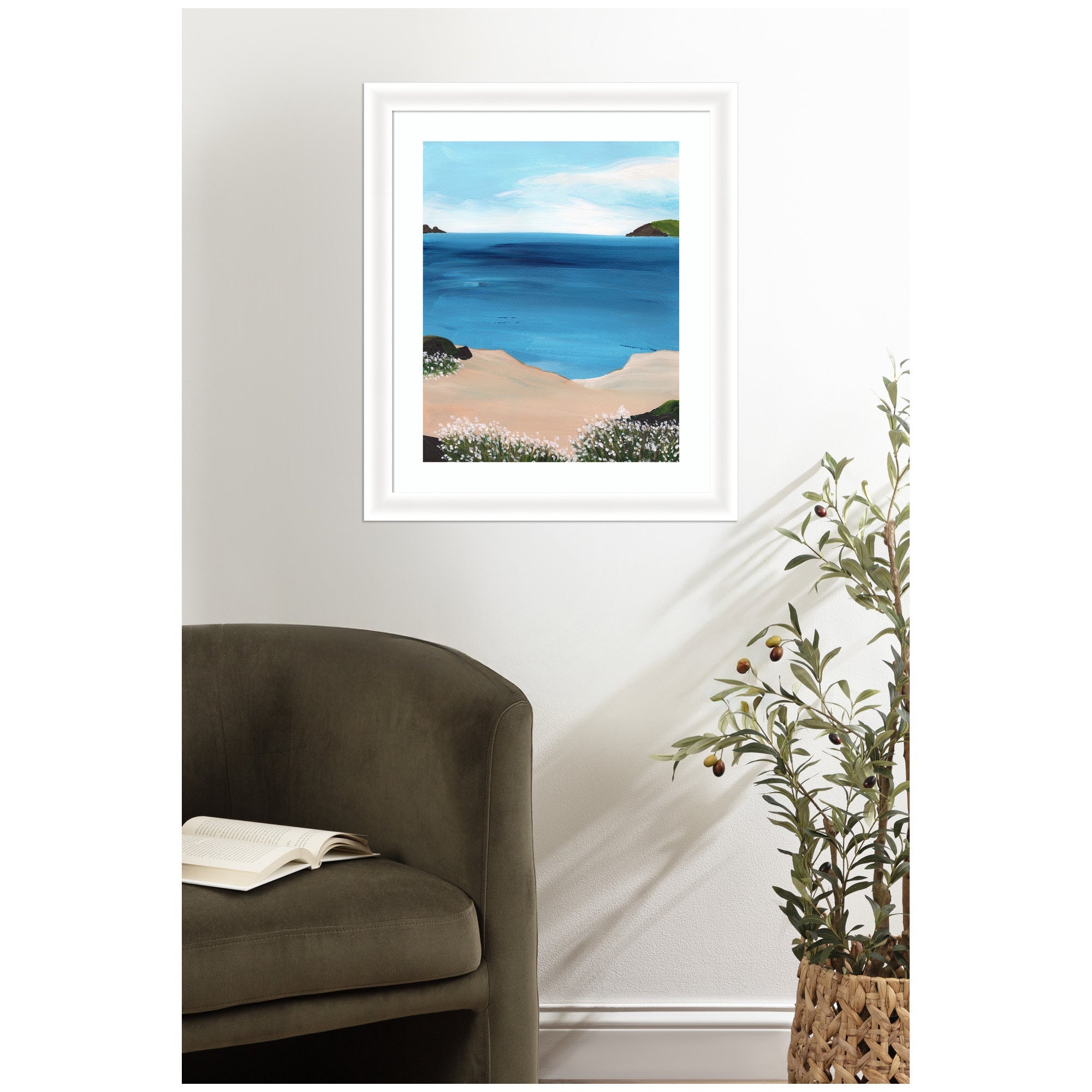 Framed Art Midday at Sea by Nikita Jariwala