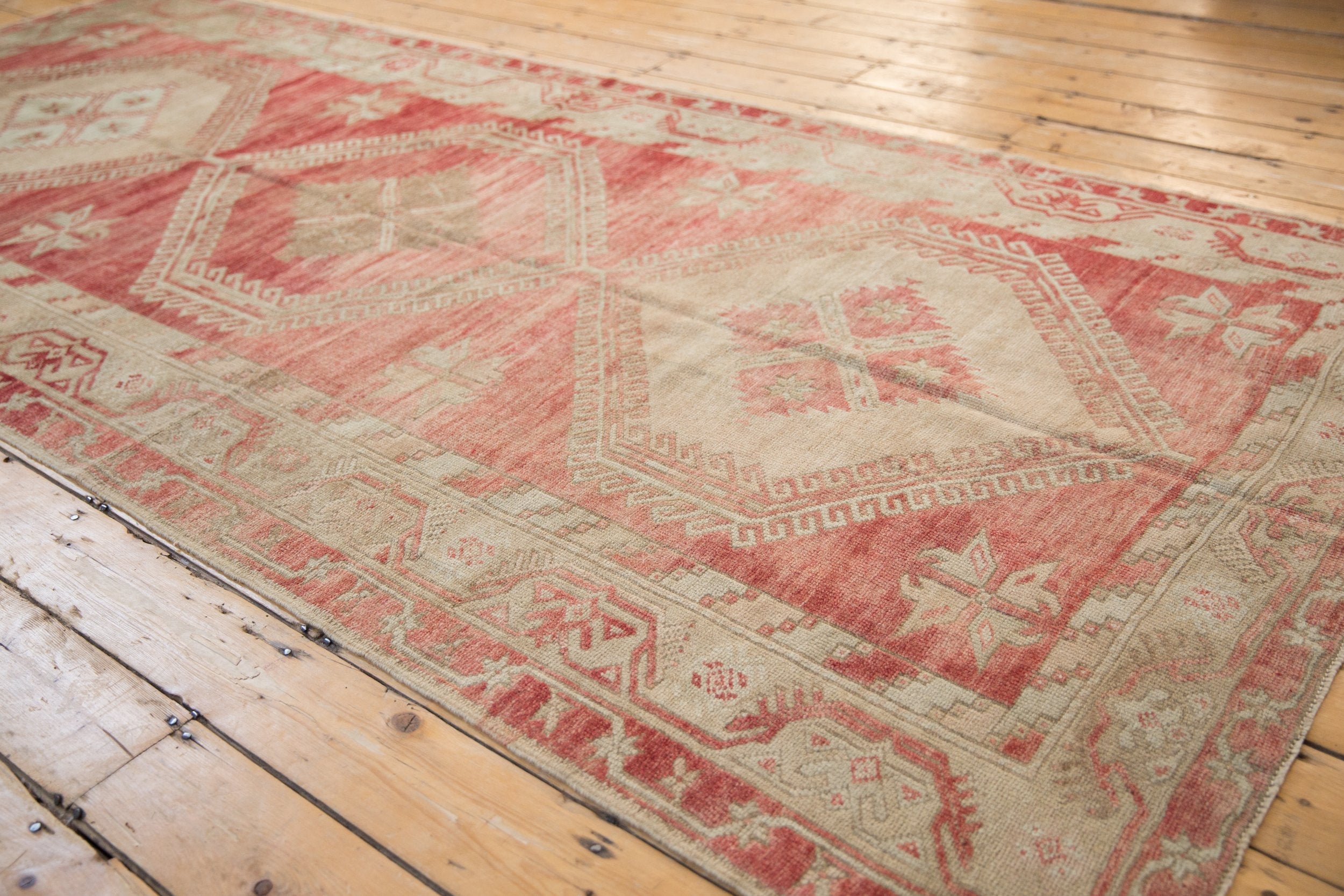5x11 Vintage Distressed Oushak Rug Runner by Old New House® - product image 5 for Resin Society