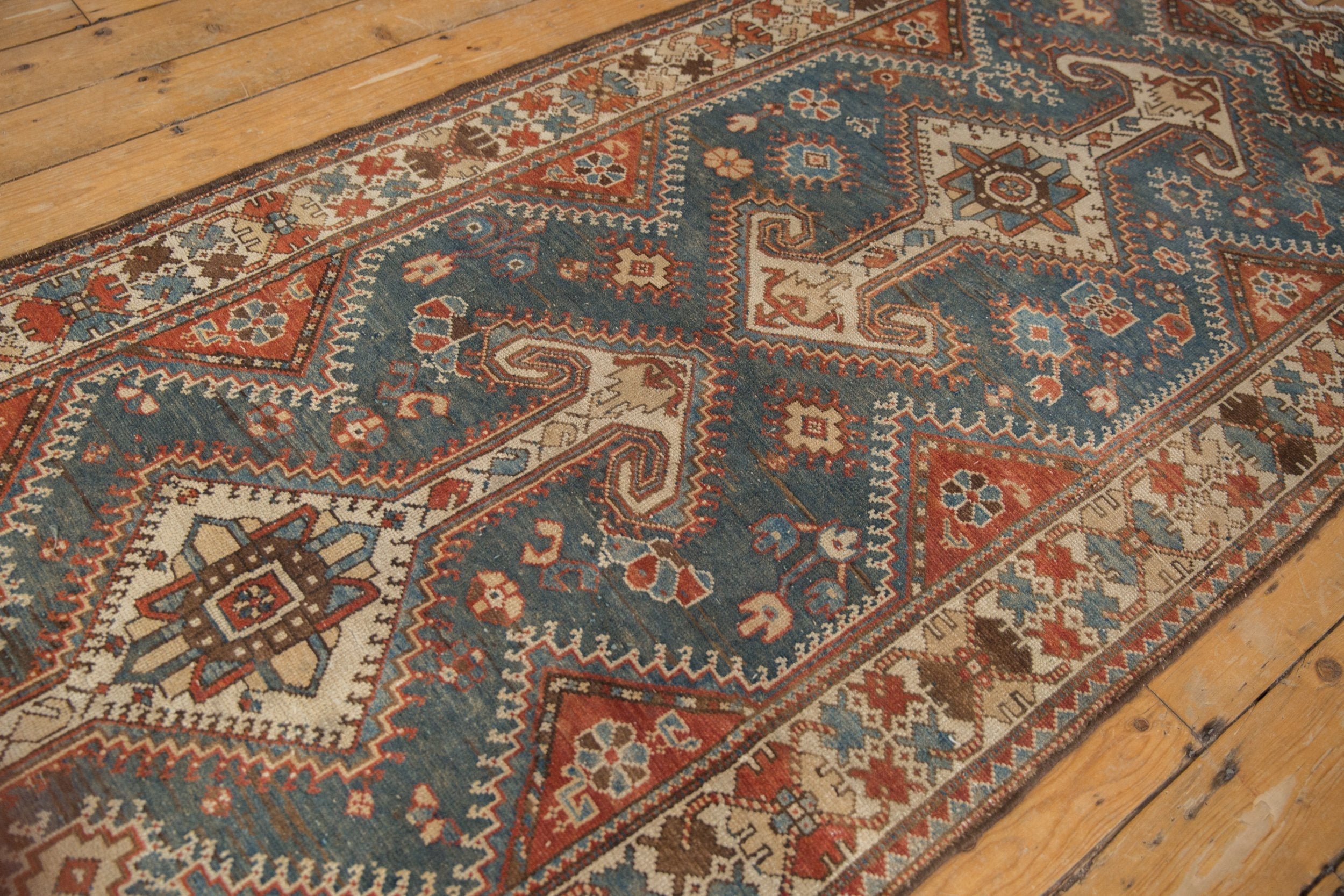 4x14 Vintage Distressed Hamadan Rug Runner by Old New House® - product image 6 for Resin Society