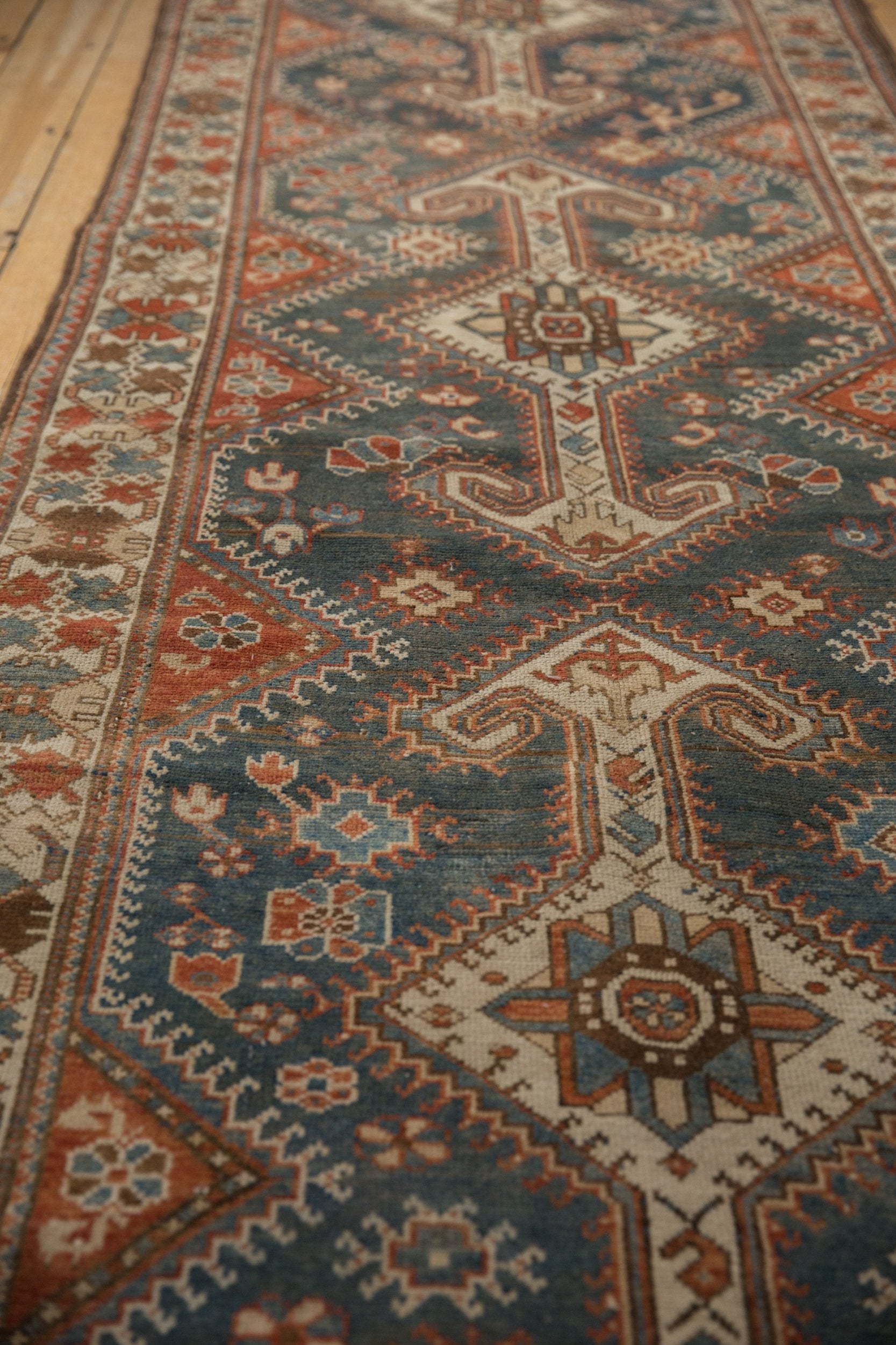 4x14 Vintage Distressed Hamadan Rug Runner by Old New House® - product image 8 for Resin Society
