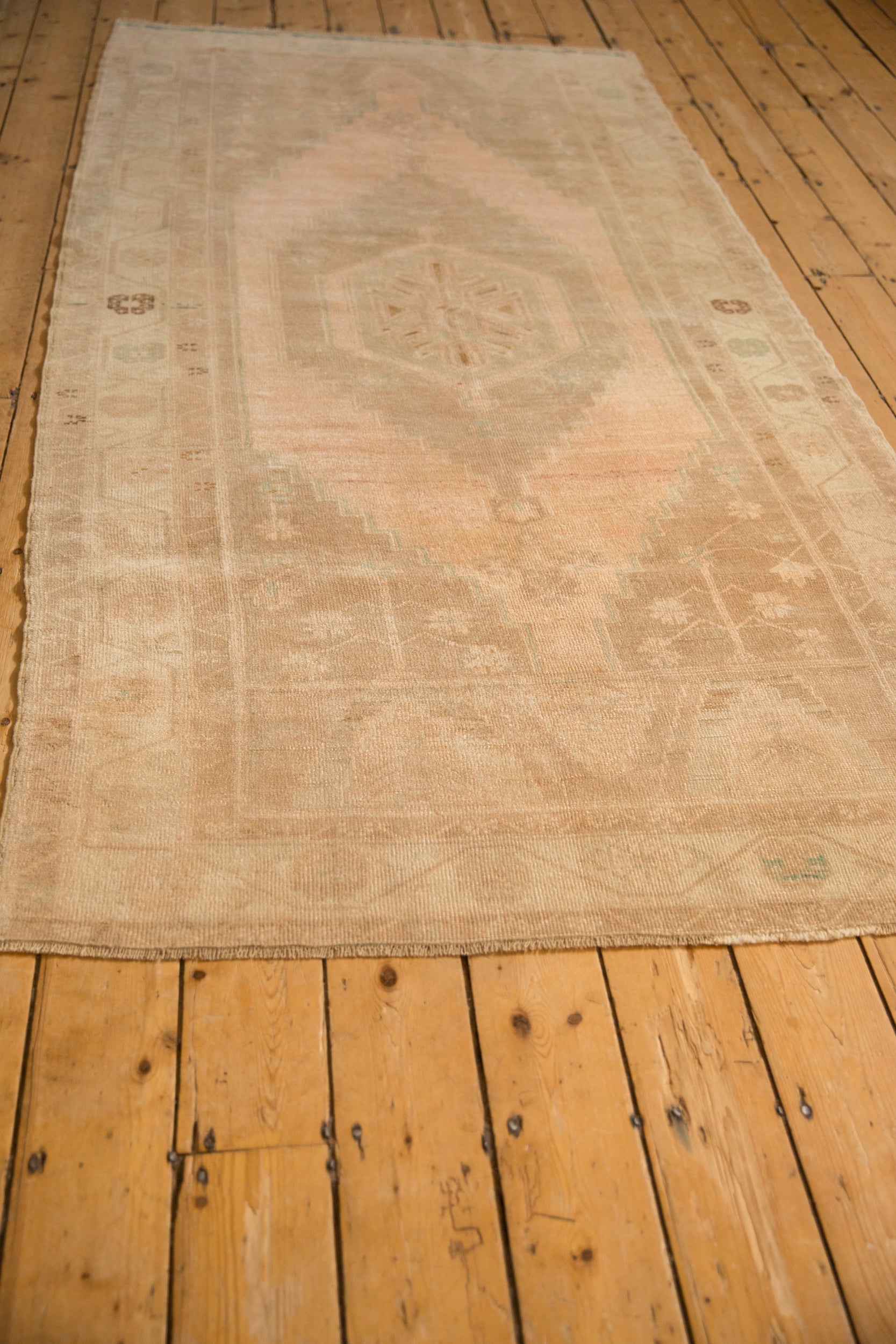 4x9 Vintage Distressed Oushak Rug Runner by Old New House® - product image 5 for Resin Society