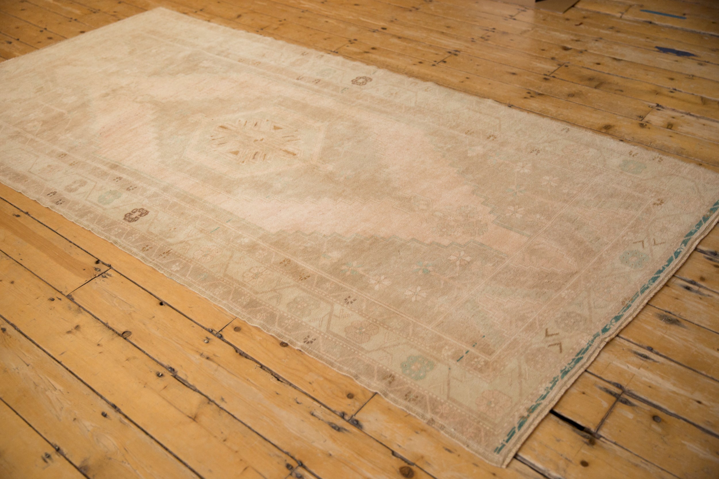 4x9 Vintage Distressed Oushak Rug Runner by Old New House® - product image 9 for Resin Society