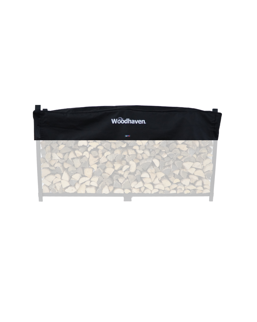 Woodhaven Standard Firewood Rack Seasoning Cover in various sizes