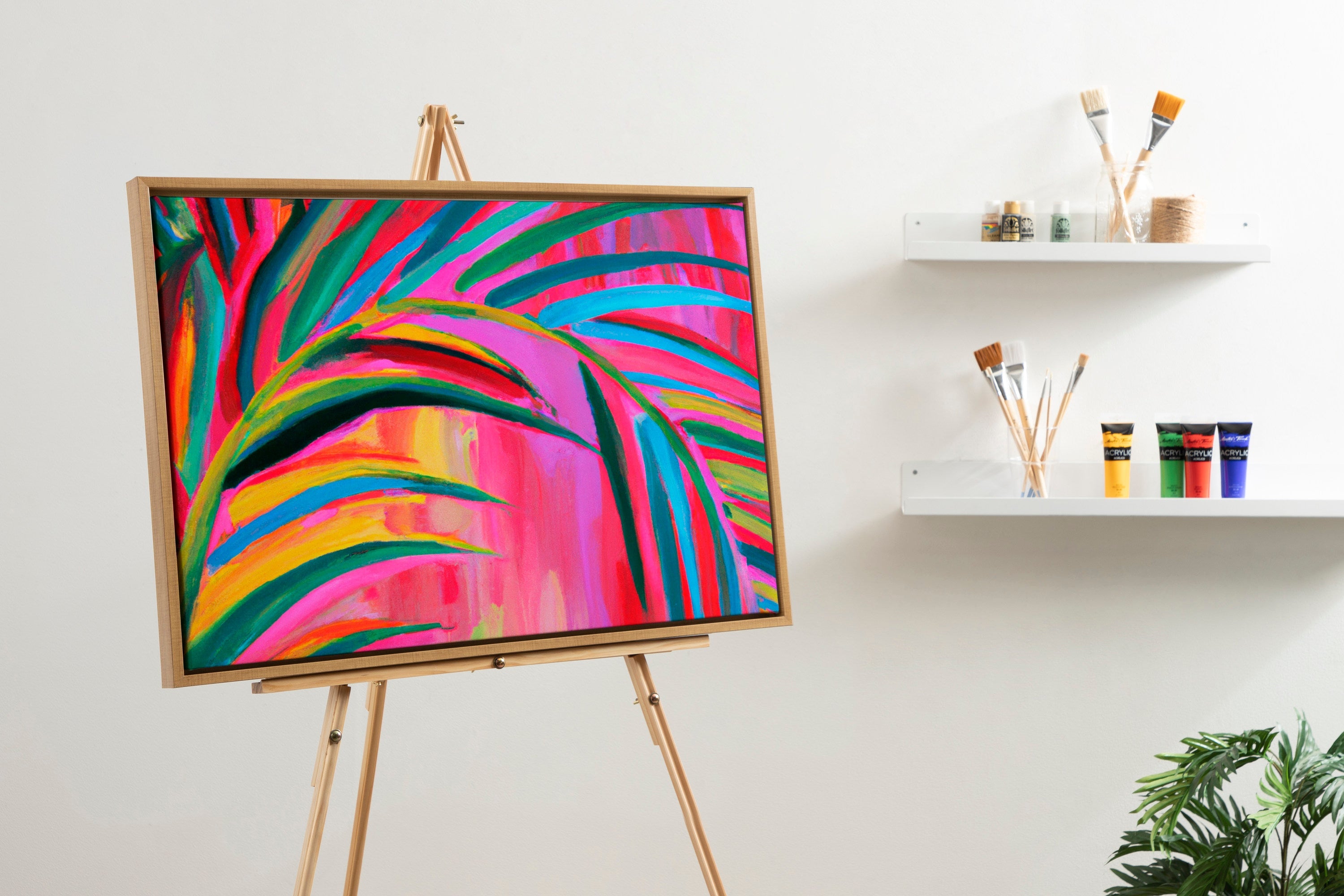 Sylvie Blank Framed Canvas 23x33