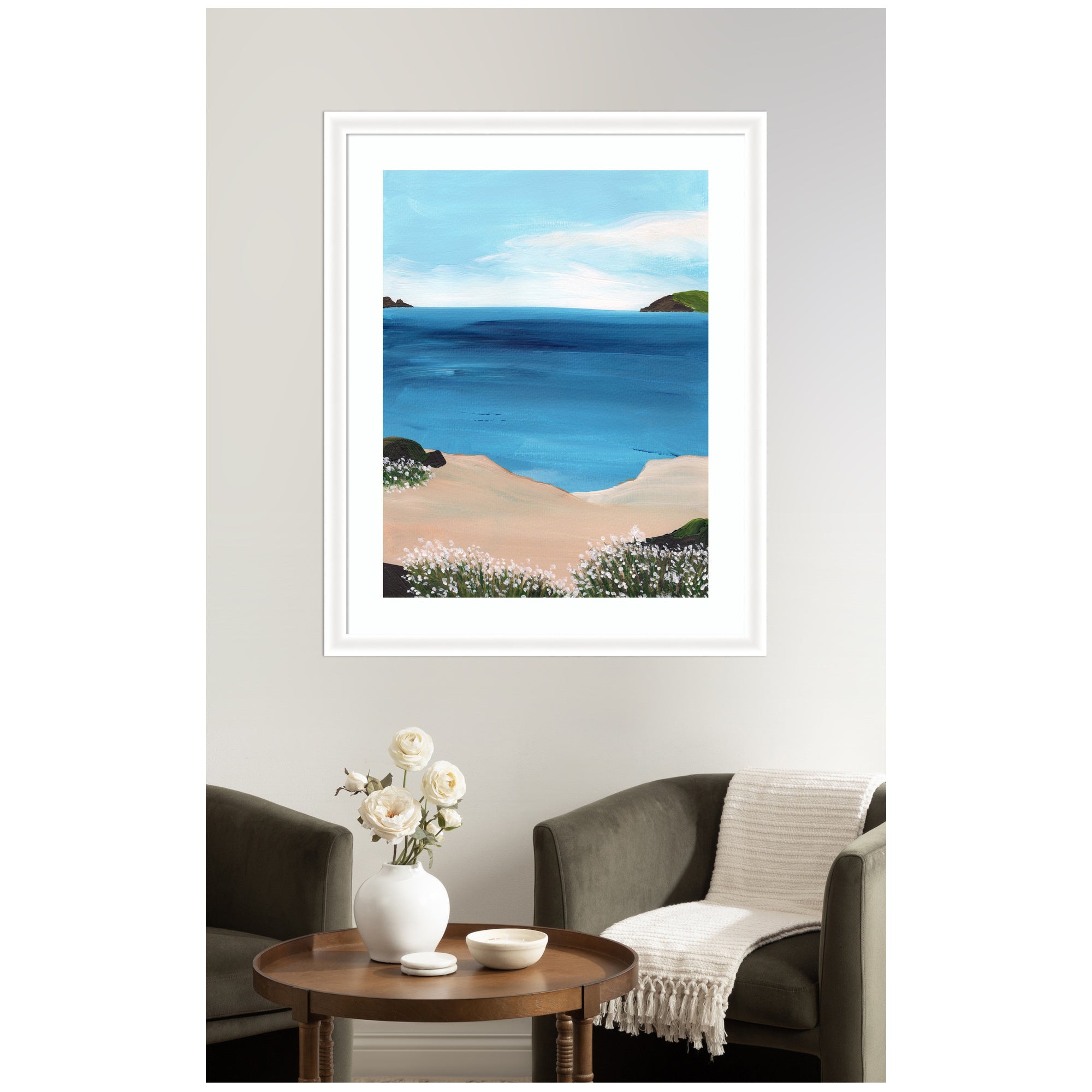 Framed Art Midday at Sea by Nikita Jariwala