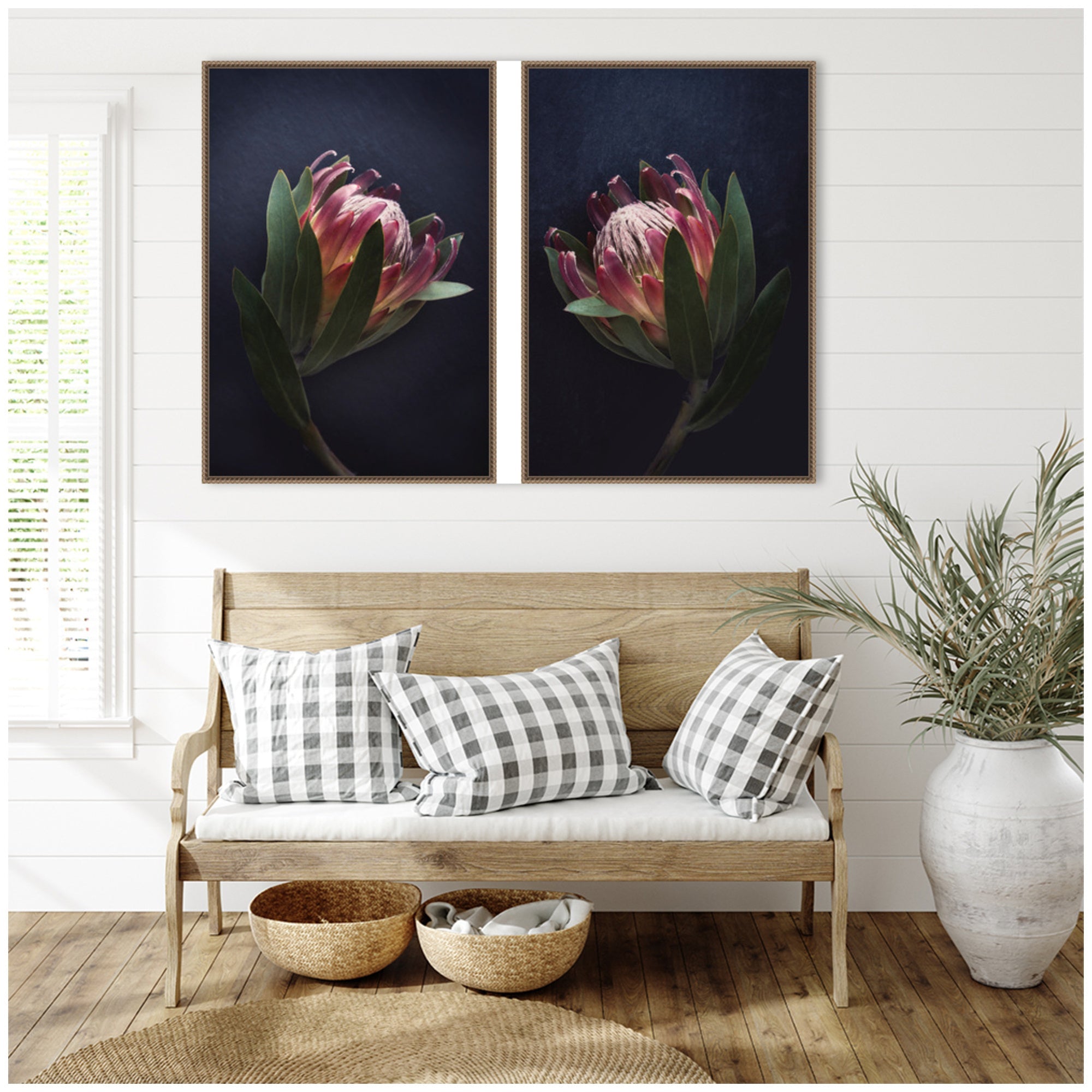 Moody ProteaNo.
1 & No.
2 2 Piece Framed Canvas Wall Art Set by Emiko and Mark Franzen F2 Images