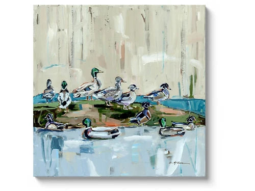 "Mound Party" on canvas by Chelsea McShane Art - product image 2 for Resin Society