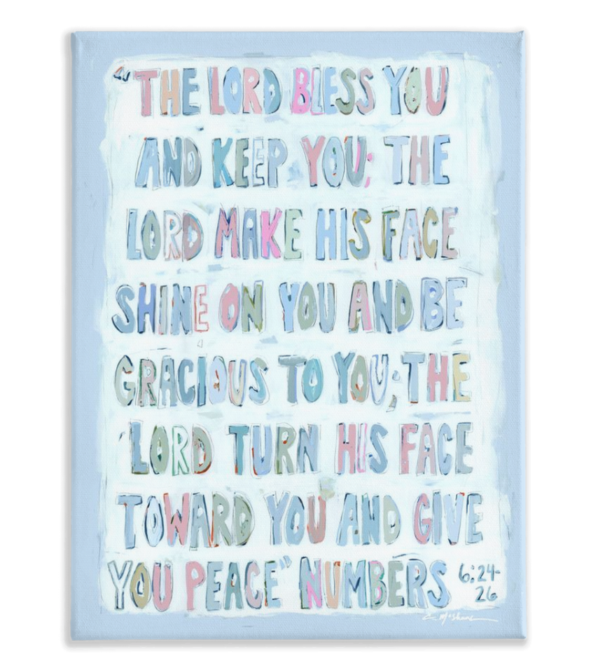 Numbers 6:24-26 on canvas by Chelsea McShane Art - product image 5 for Resin Society