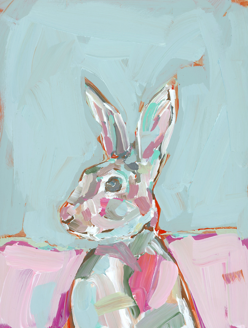 Bunny Girl Fine Art Print by Chelsea McShane Art