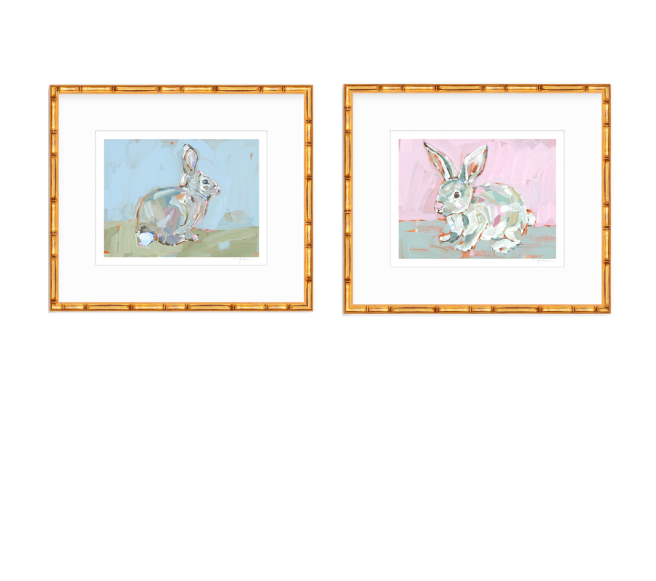 Bunny Hunnies Fine Art Print by Chelsea McShane Art