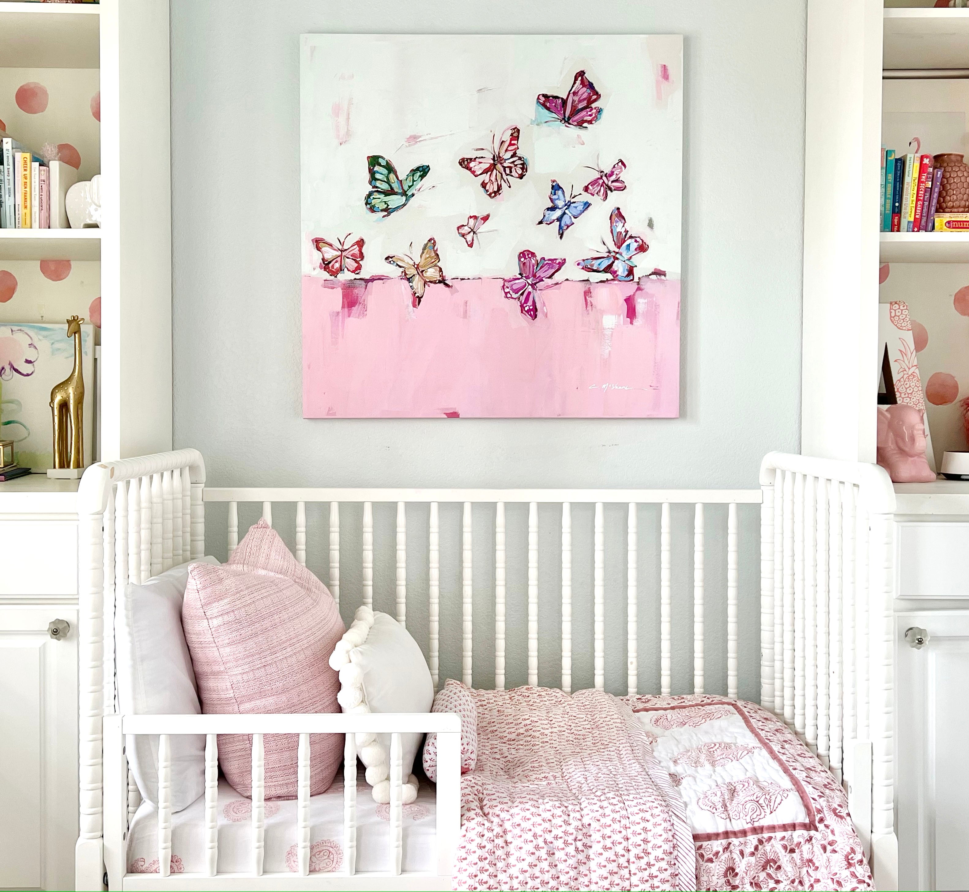 "Butterfly Wishes" on canvas by Chelsea McShane Art - main product image for Resin Society