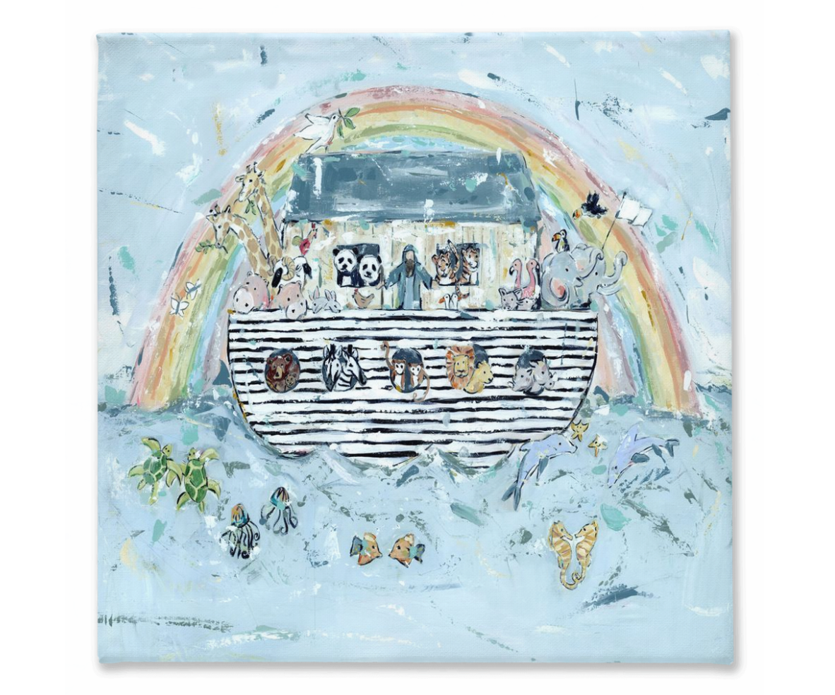Noah's ark I on canvas by Chelsea McShane Art - main product image for Resin Society