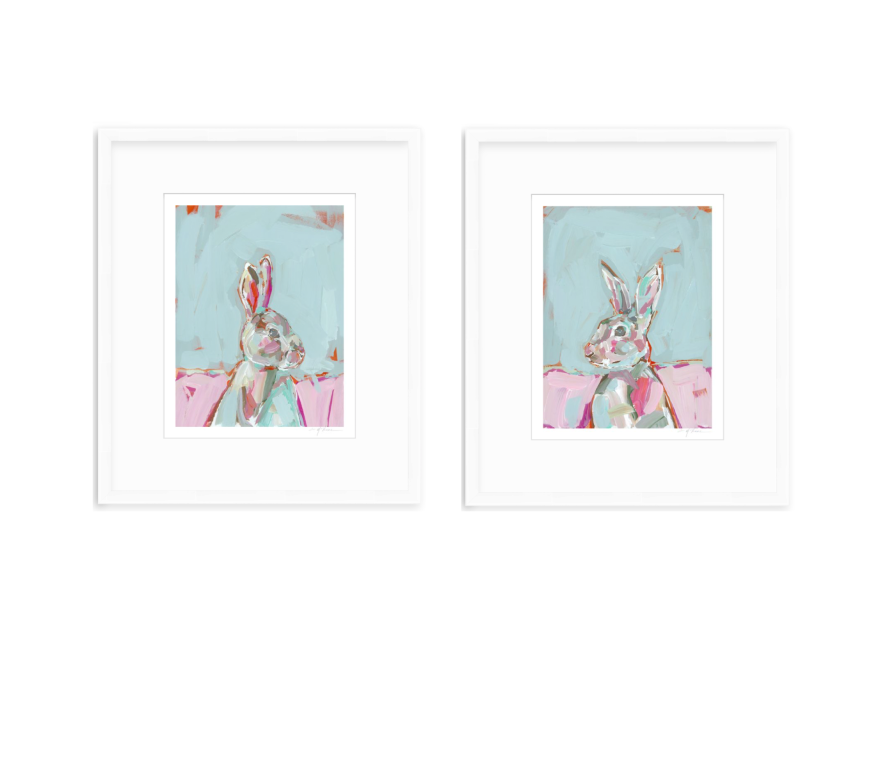 Bunny Girl Fine Art Print by Chelsea McShane Art