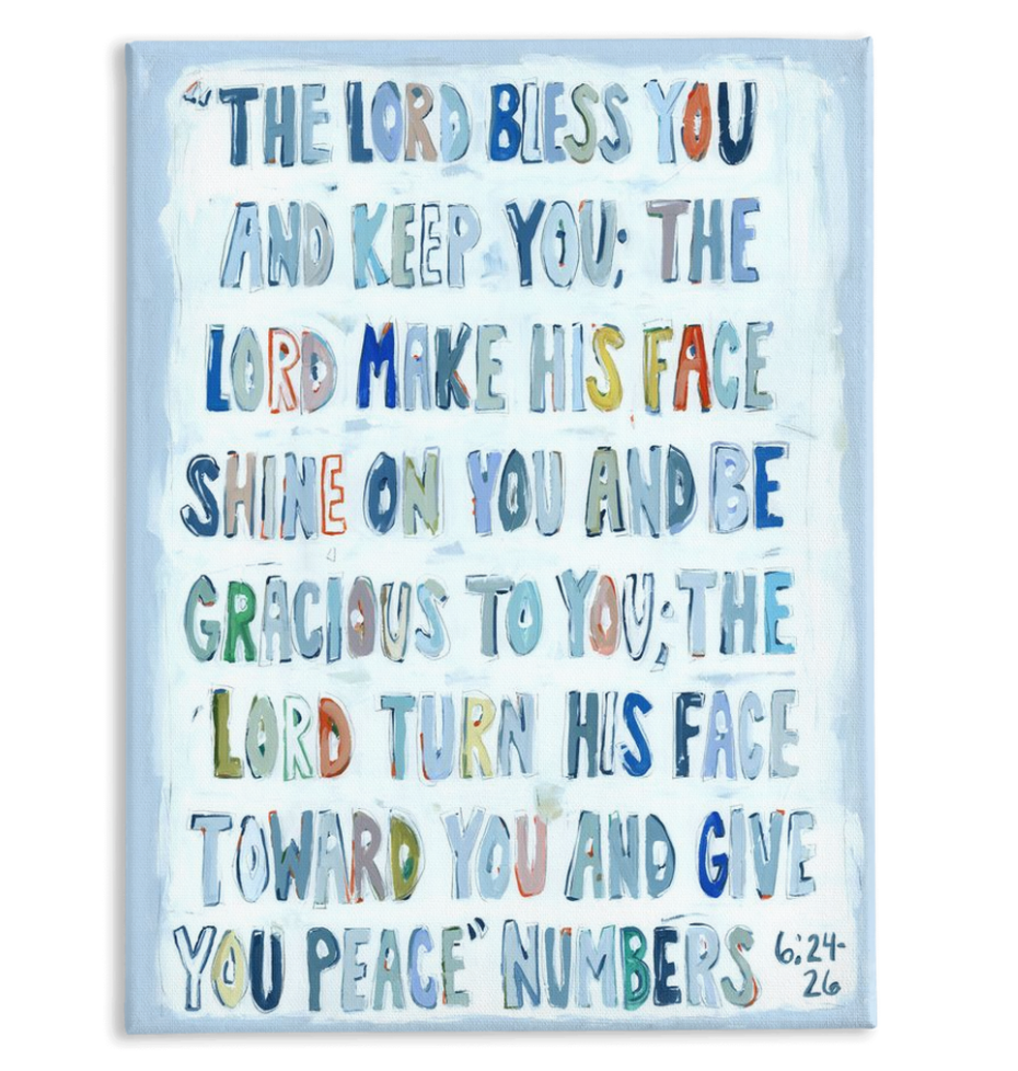 Numbers 6:24-26 on canvas by Chelsea McShane Art - product image 4 for Resin Society
