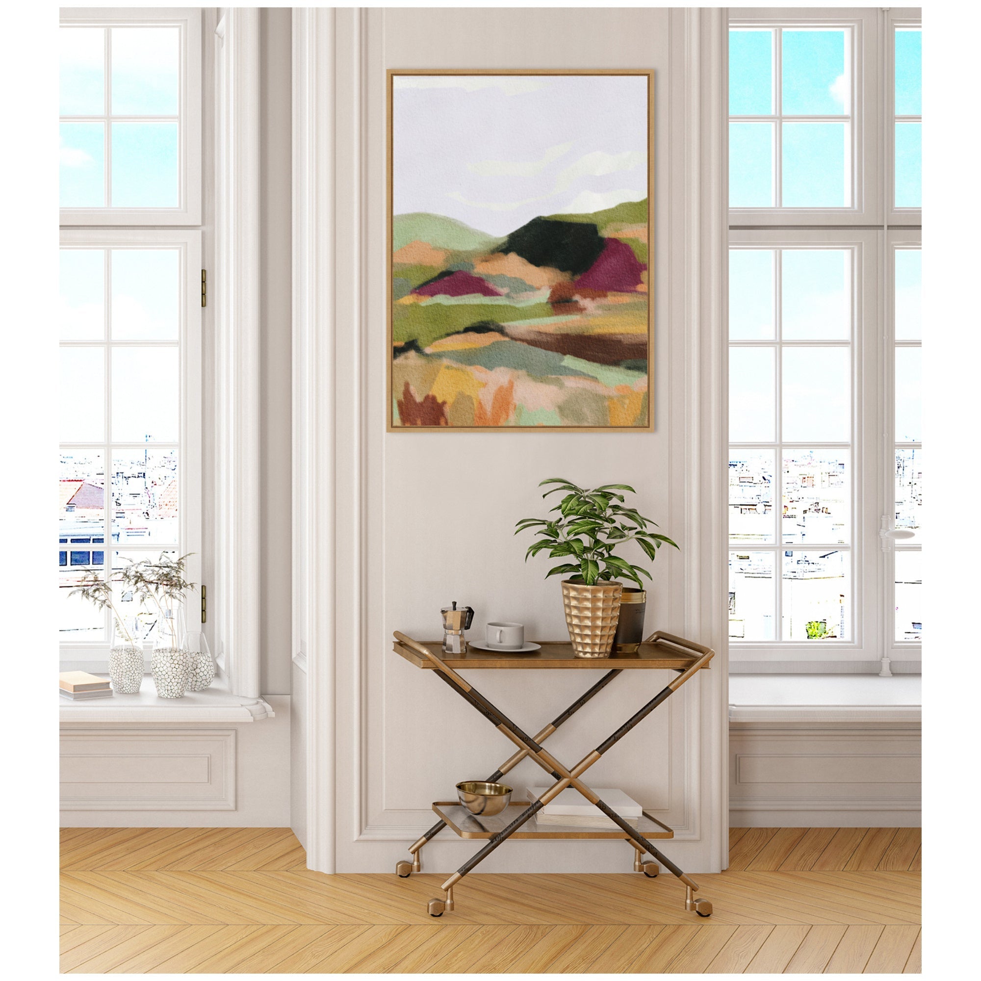 Sylvie Dreamy Landscape Framed Canvas by Nikita Jariwala