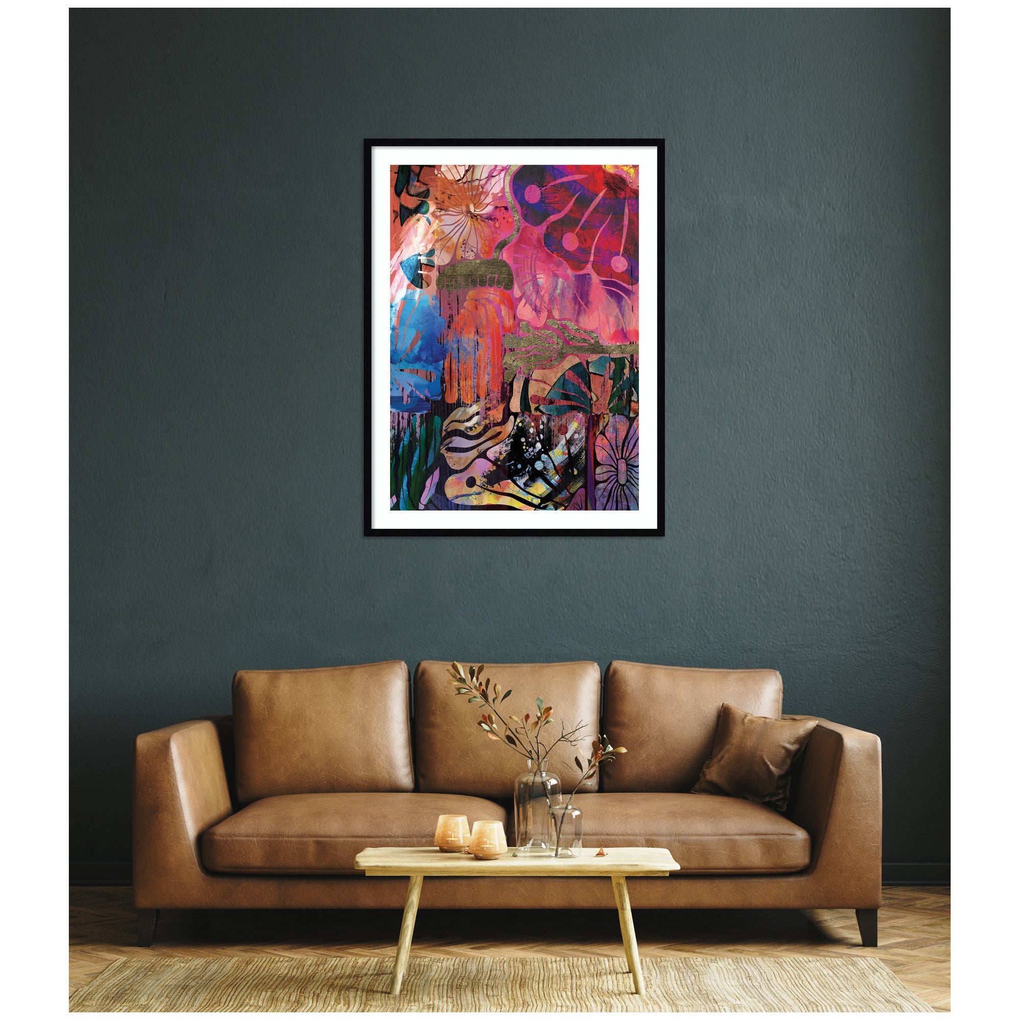 NC Abstract No.
612 by Nikki Chu Framed Wall Art Print