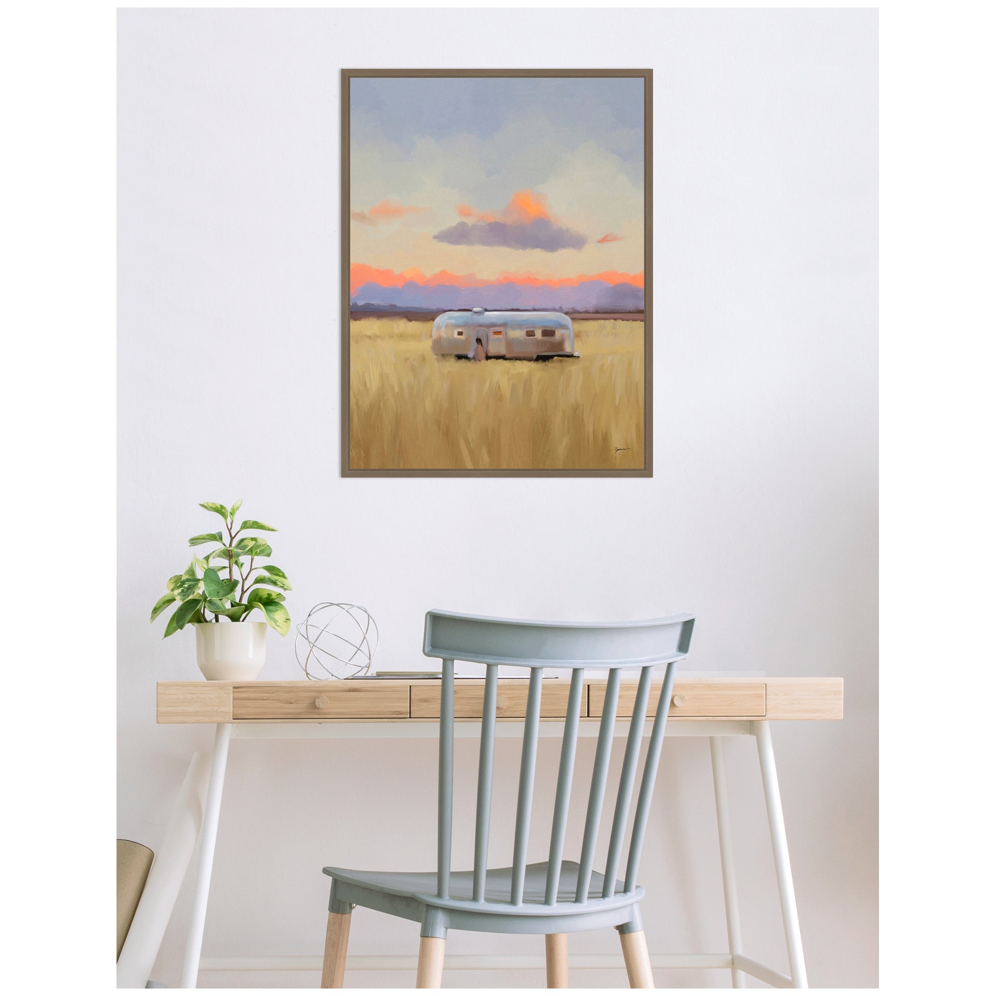 Solitude by Mary Sparrow Framed Canvas Wall Art Print