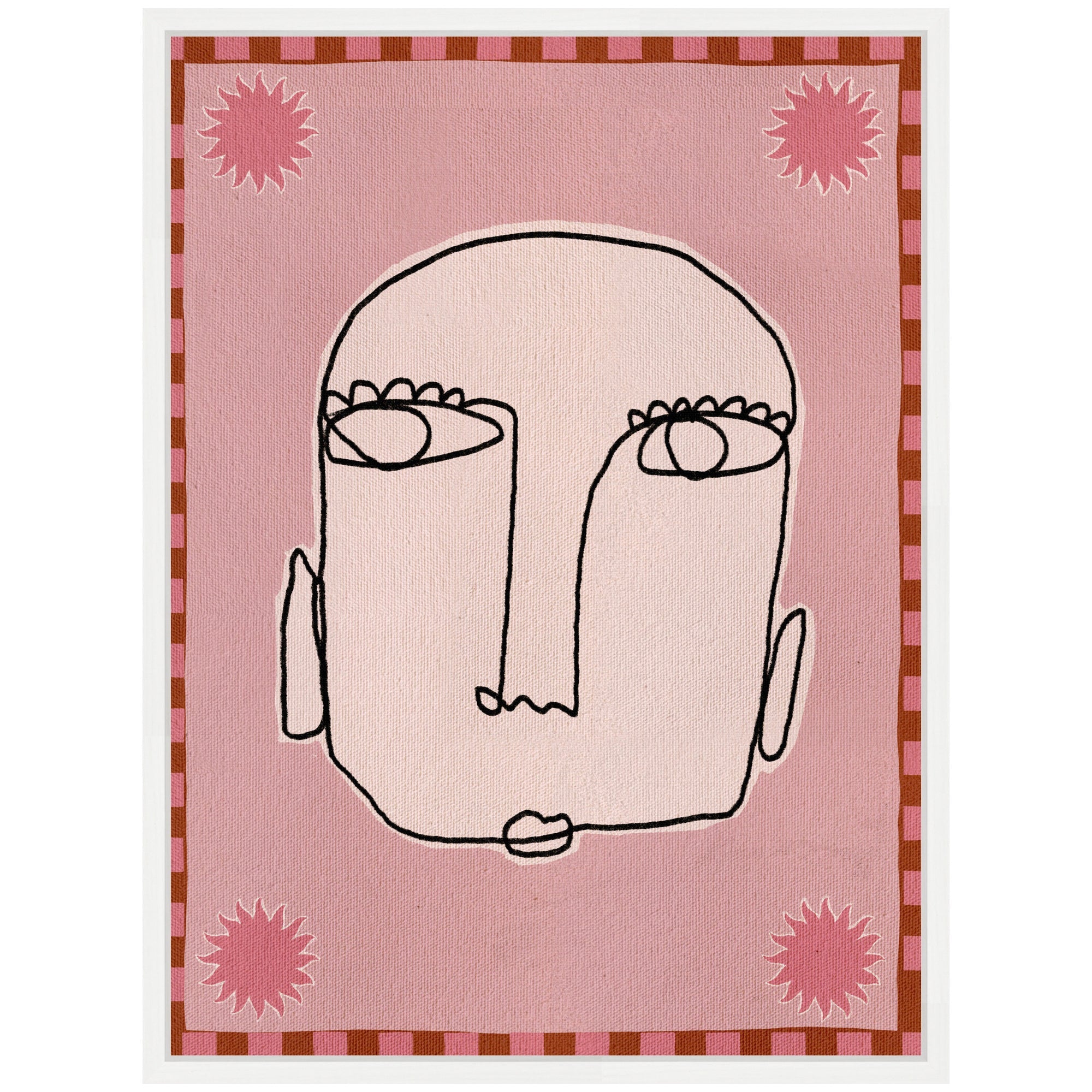 Sylvie Under The Sun 1 Framed Canvas by Shatha Al Dafai