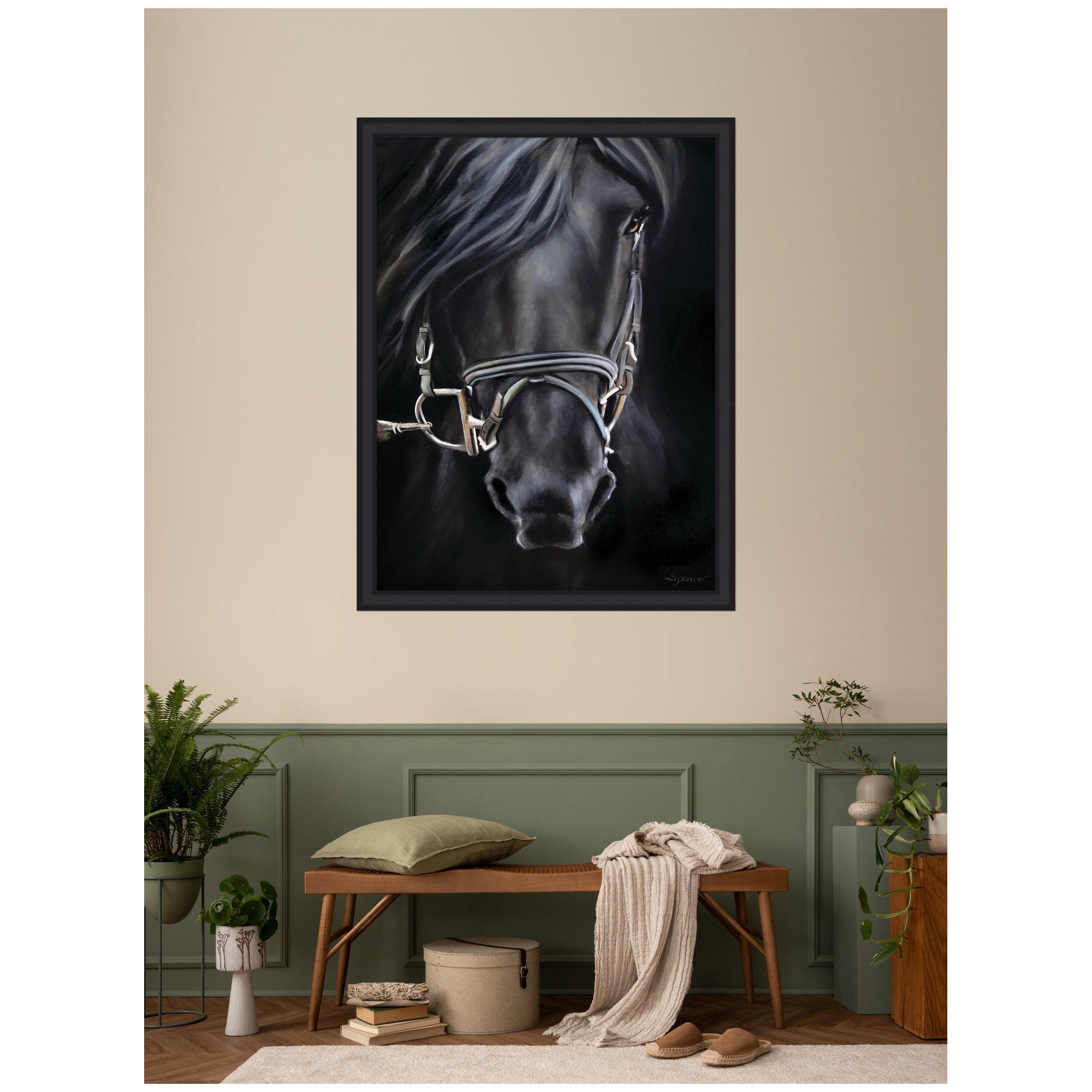 Ebony Splendor by Mary Sparrow Framed Wall Art Print