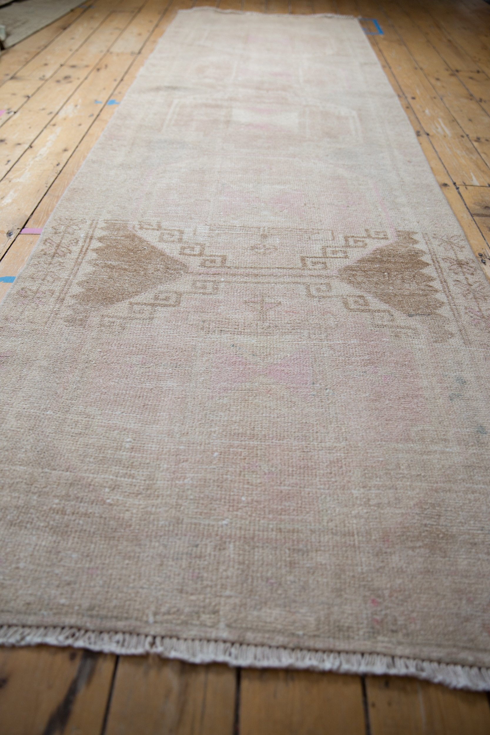 3.5x11.5 Vintage Distressed Oushak Rug Runner by Old New House® - product image 3 for Resin Society