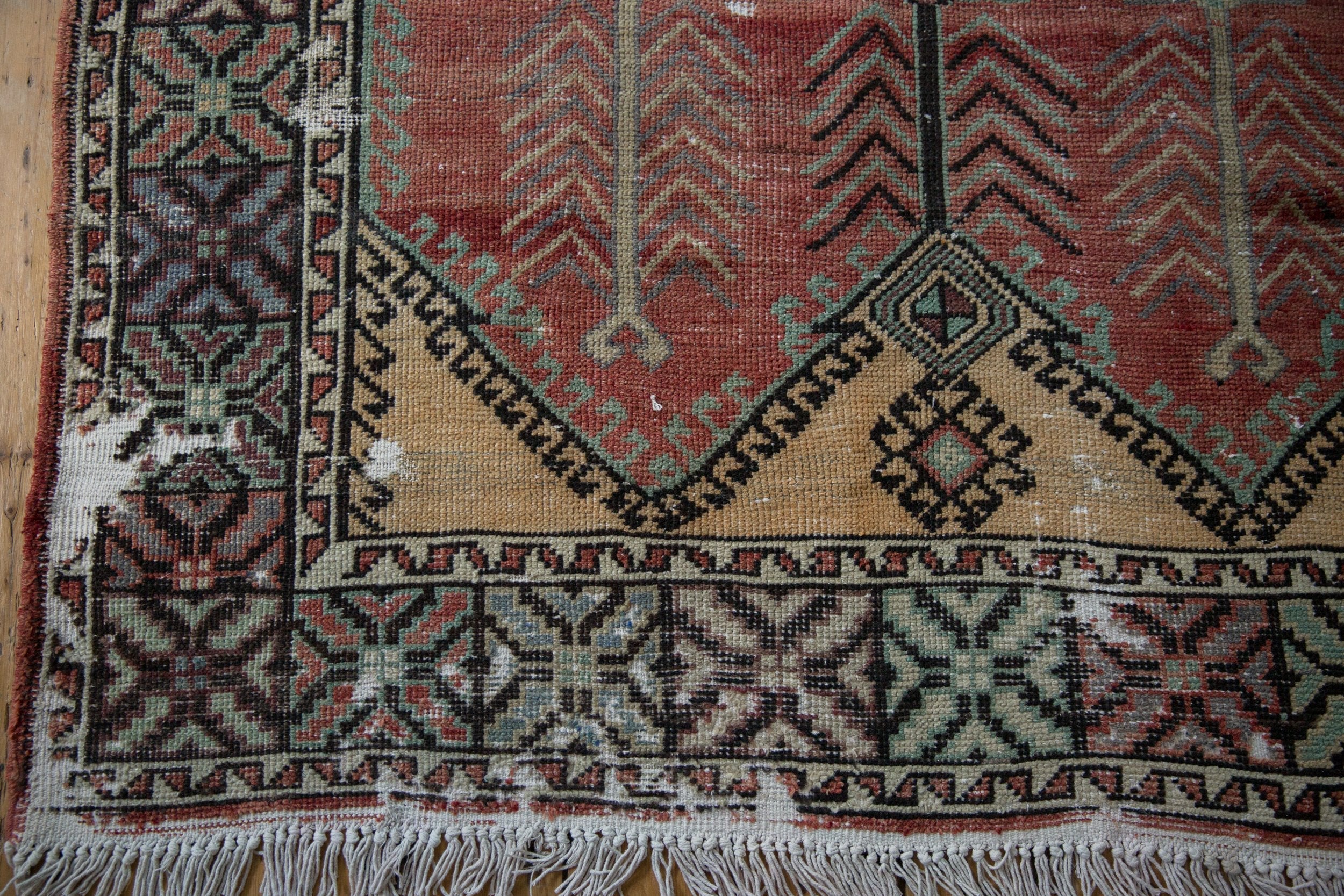 5x12.5 Vintage Distressed Oushak Rug Runner by Old New House® - product image 8 for Resin Society