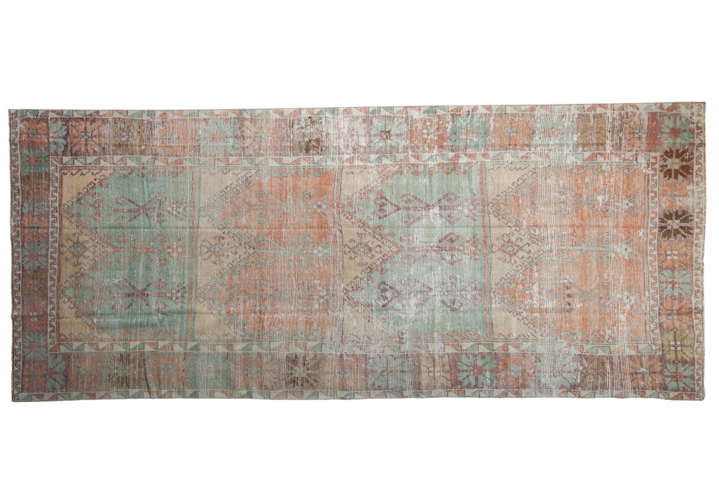 RESERVED 5x11.5 Vintage Distressed Oushak Rug Runner