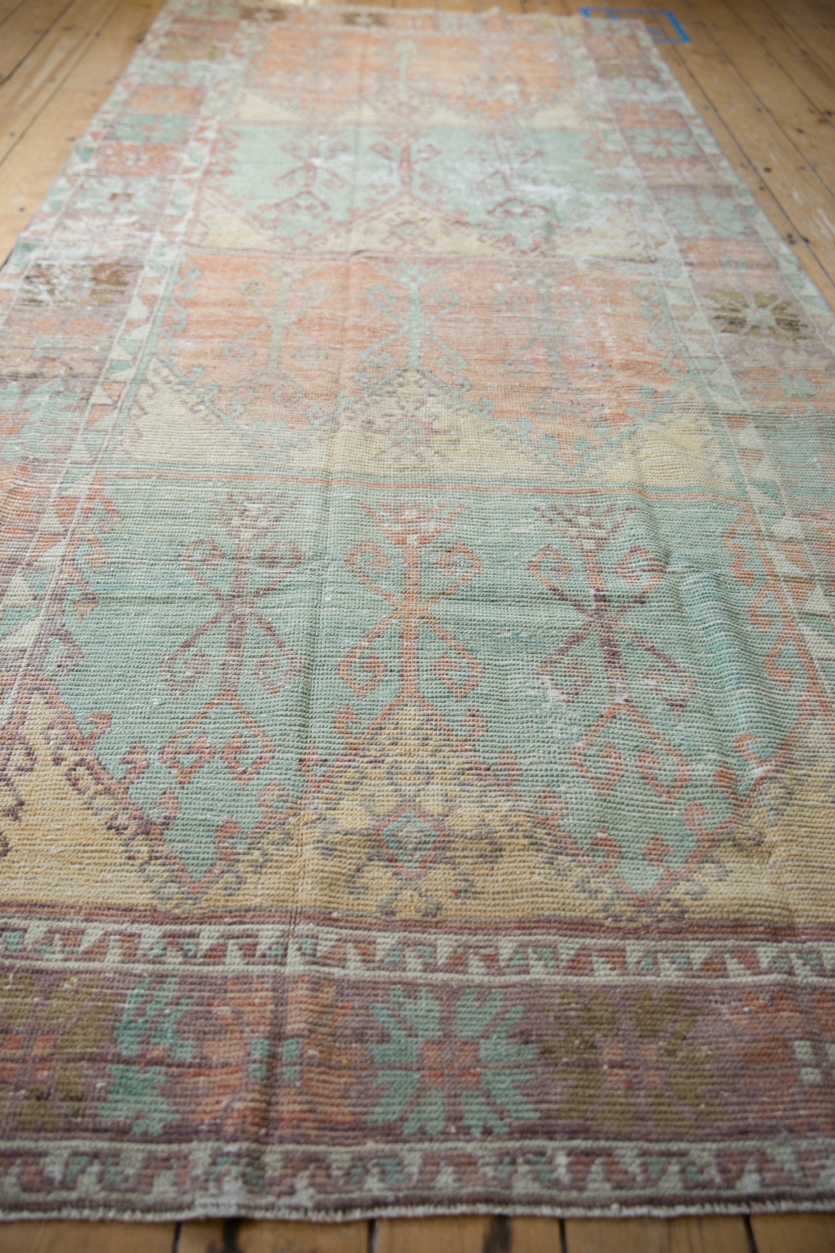 RESERVED 5x11.5 Vintage Distressed Oushak Rug Runner