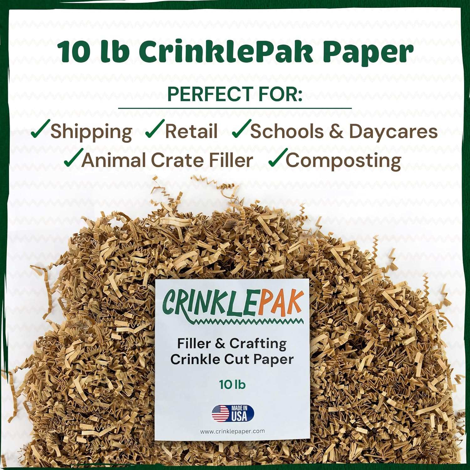 10 LB Kraft Crinkle Paper by CrinklePak - product image 7 for Resin Society