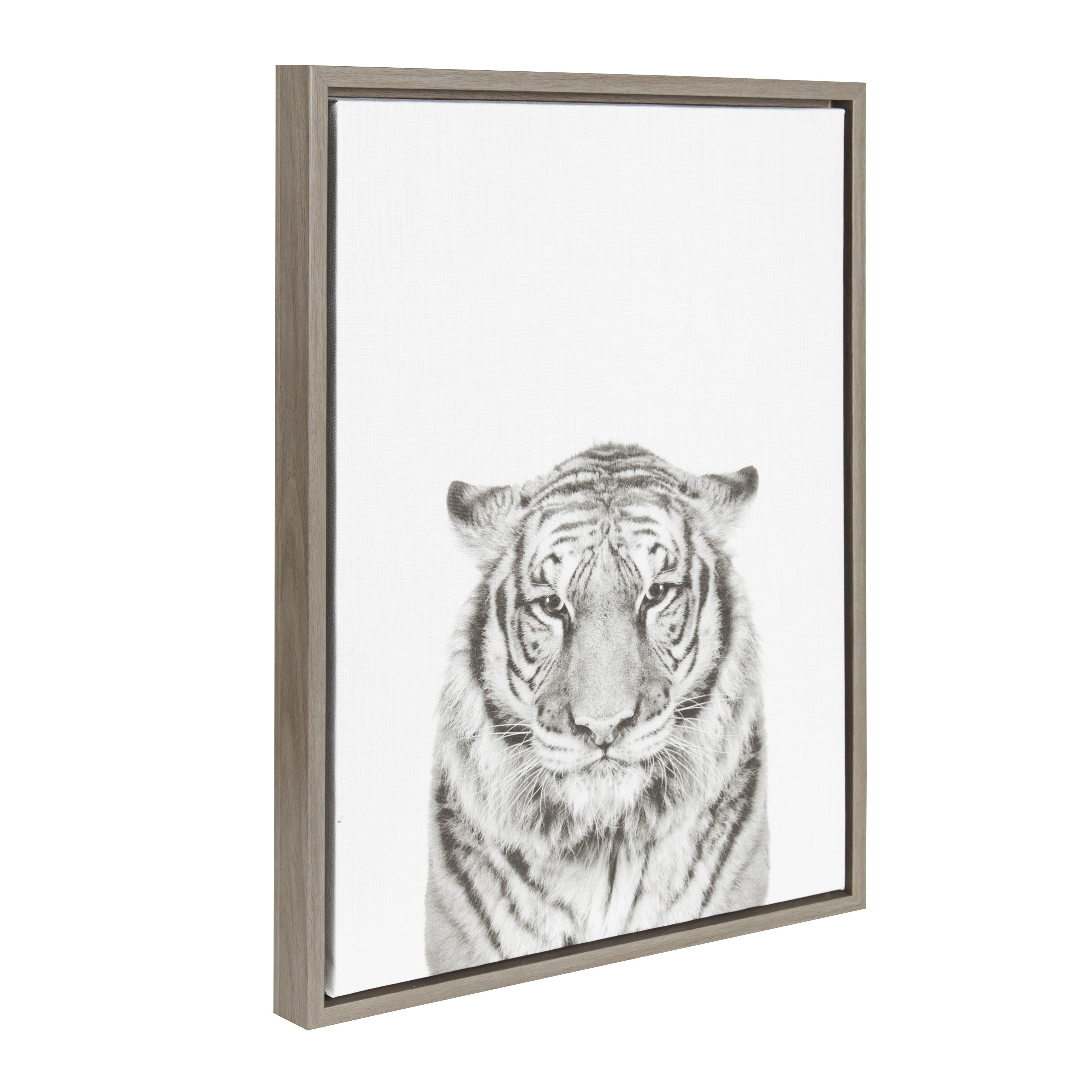 Sylvie Tiger Framed Canvas by Simon Te of Tai Prints by kateandlaurel - product image 15 for Resin Society
