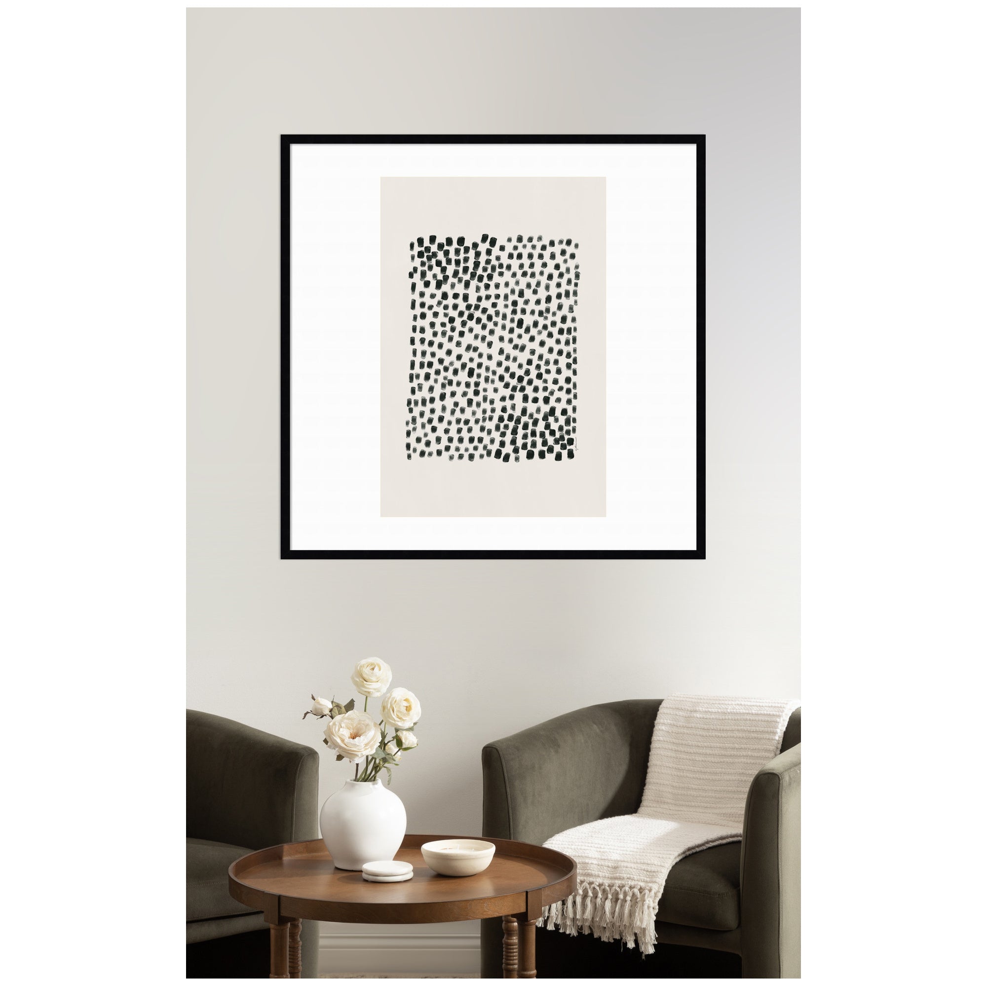 Abstract Black by Gabrielly Guedes Framed Wall Art Print