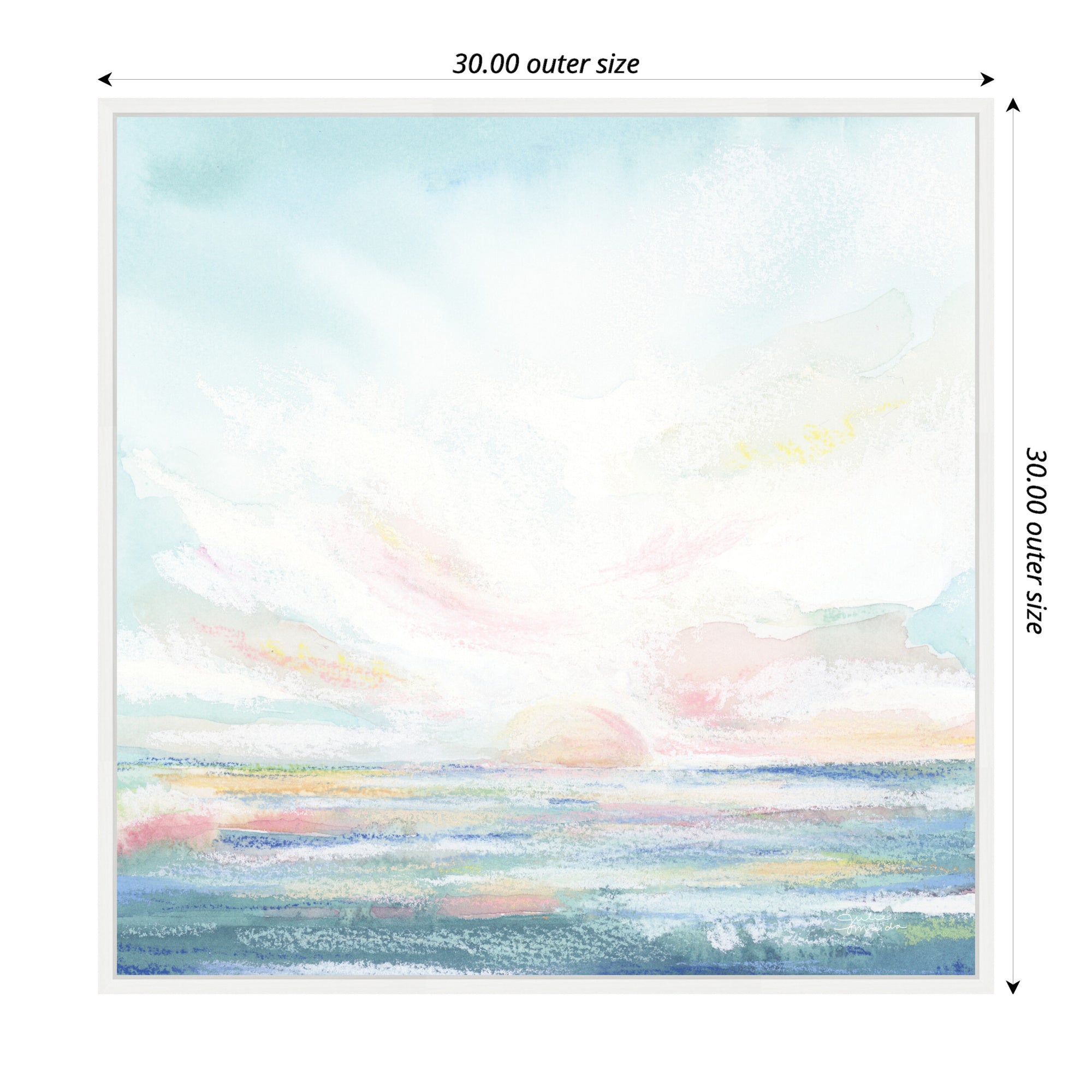 Sylvie Heavenly Framed Canvas by Julie Maida