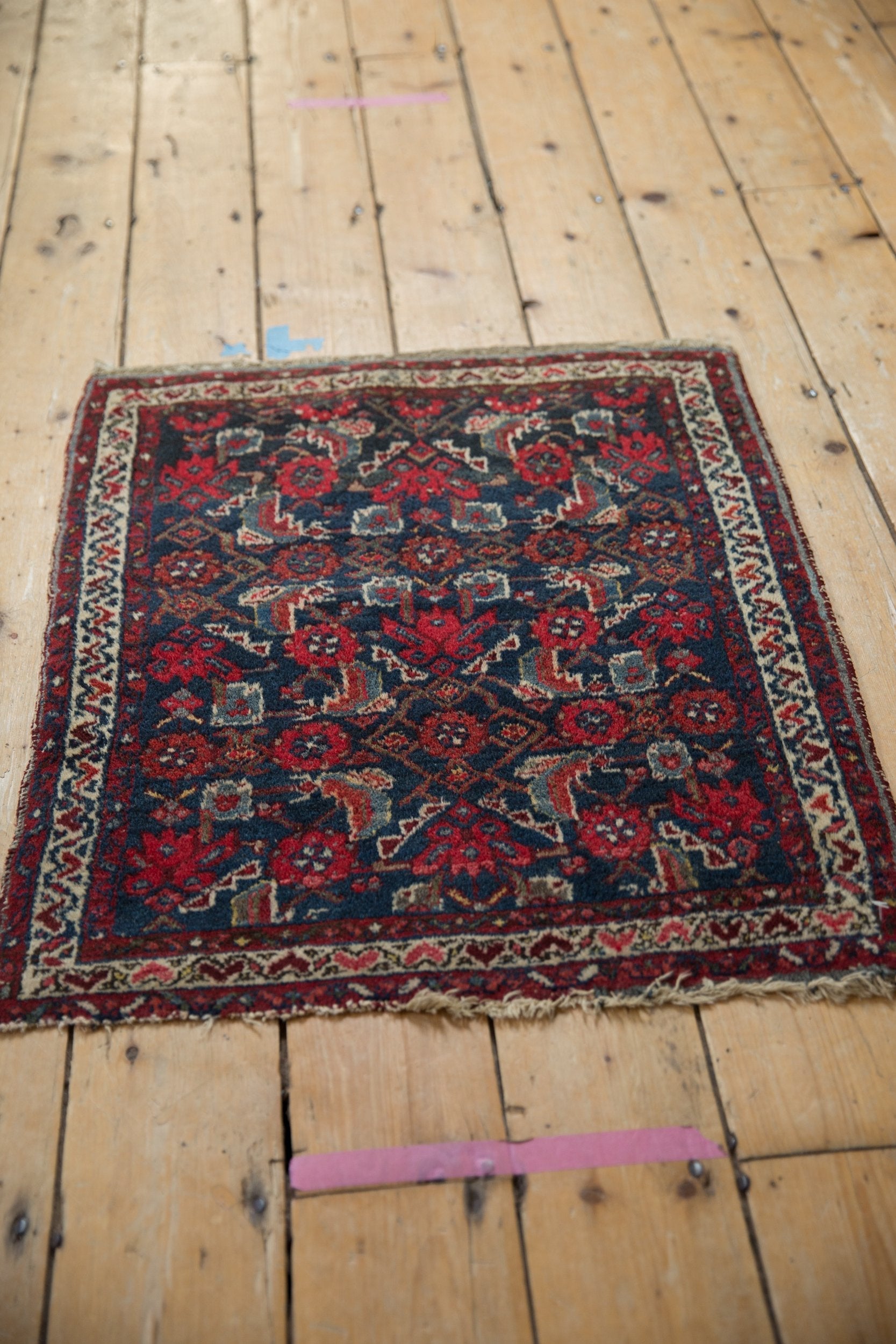 2x2.5 Vintage Hamadan Square Rug Mat