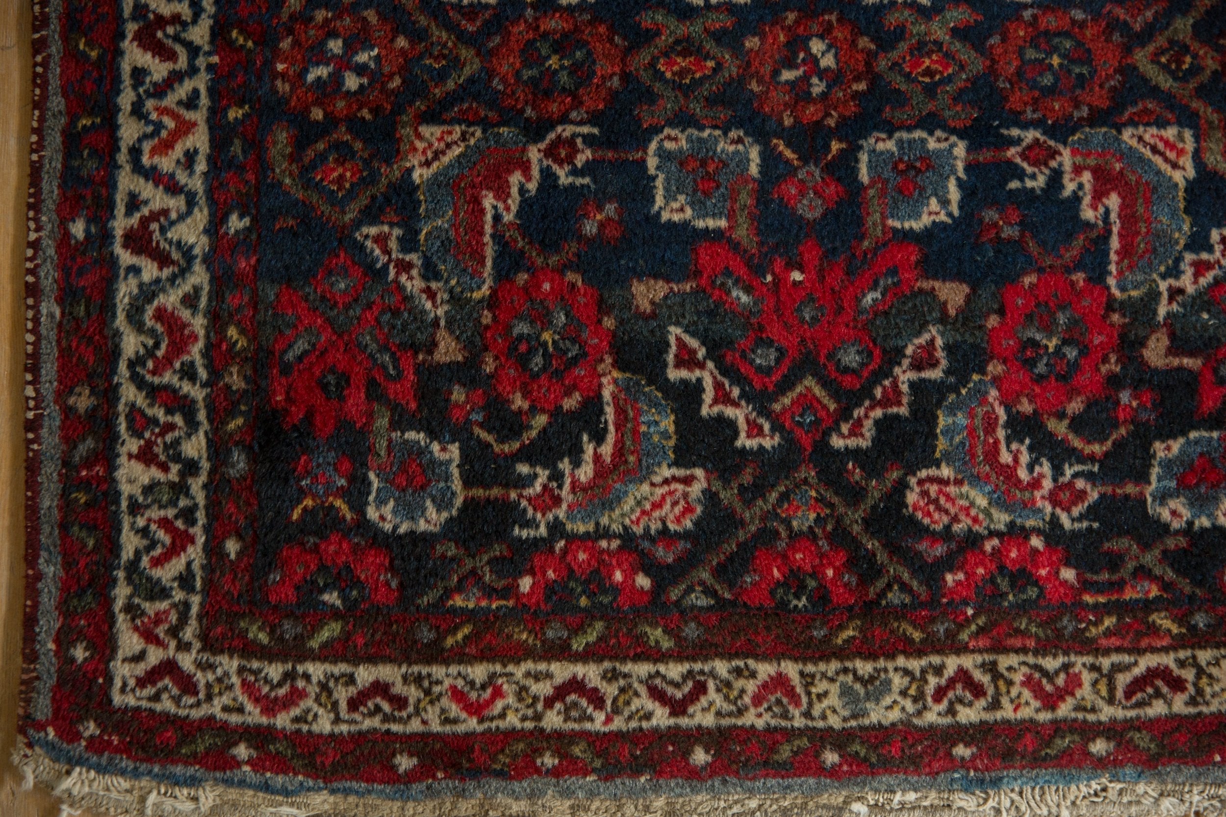 2x2.5 Vintage Hamadan Square Rug Mat