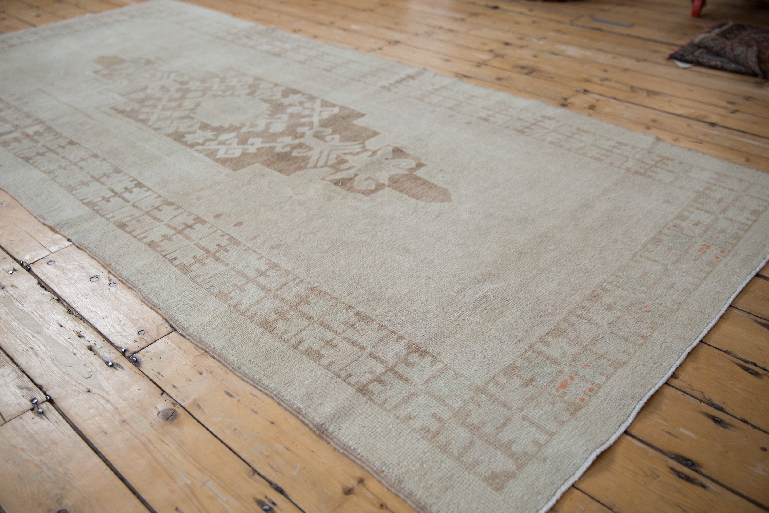4.5x9.5 Vintage Distressed Oushak Rug Runner by Old New House® - product image 3 for Resin Society