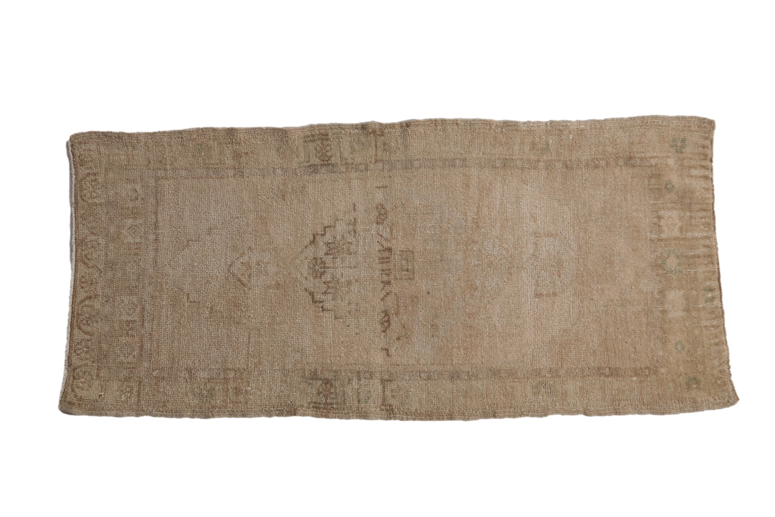 1.5x3.5 Vintage Distressed Oushak Rug Mat Runner