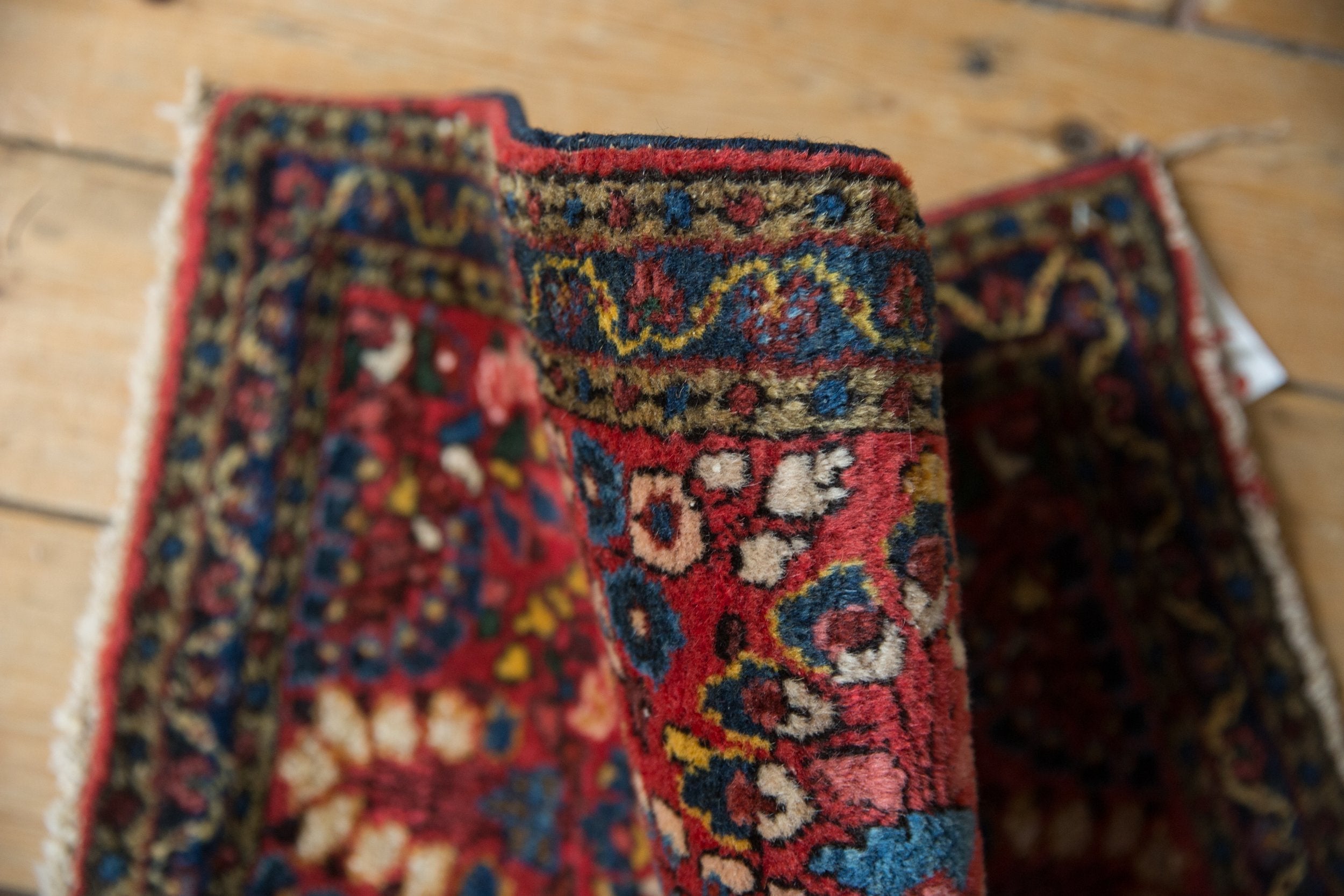 2x2.5 Vintage American Sarouk Square Rug Mat
