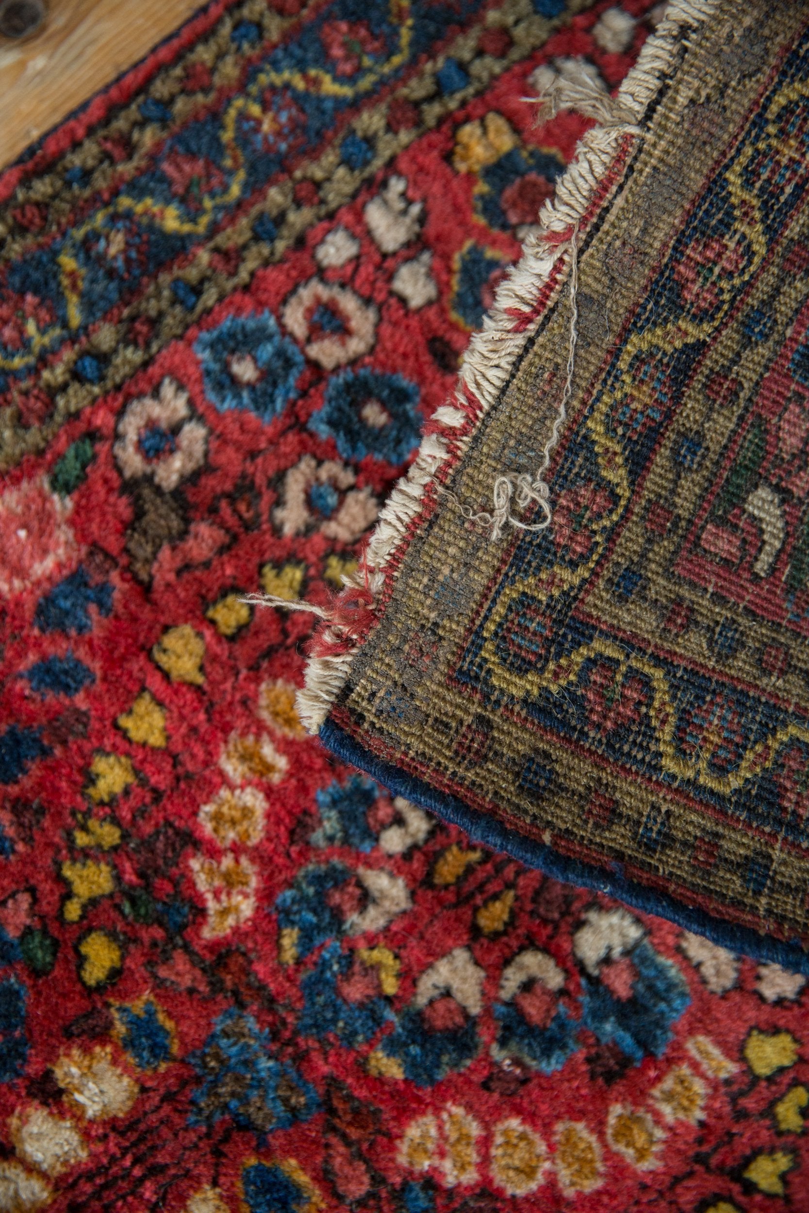 2x2.5 Vintage American Sarouk Square Rug Mat