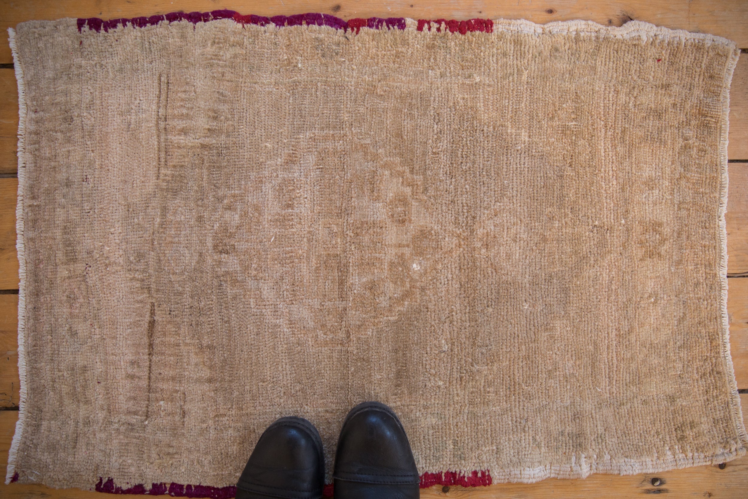 2x3 Vintage Distressed Oushak Rug Mat