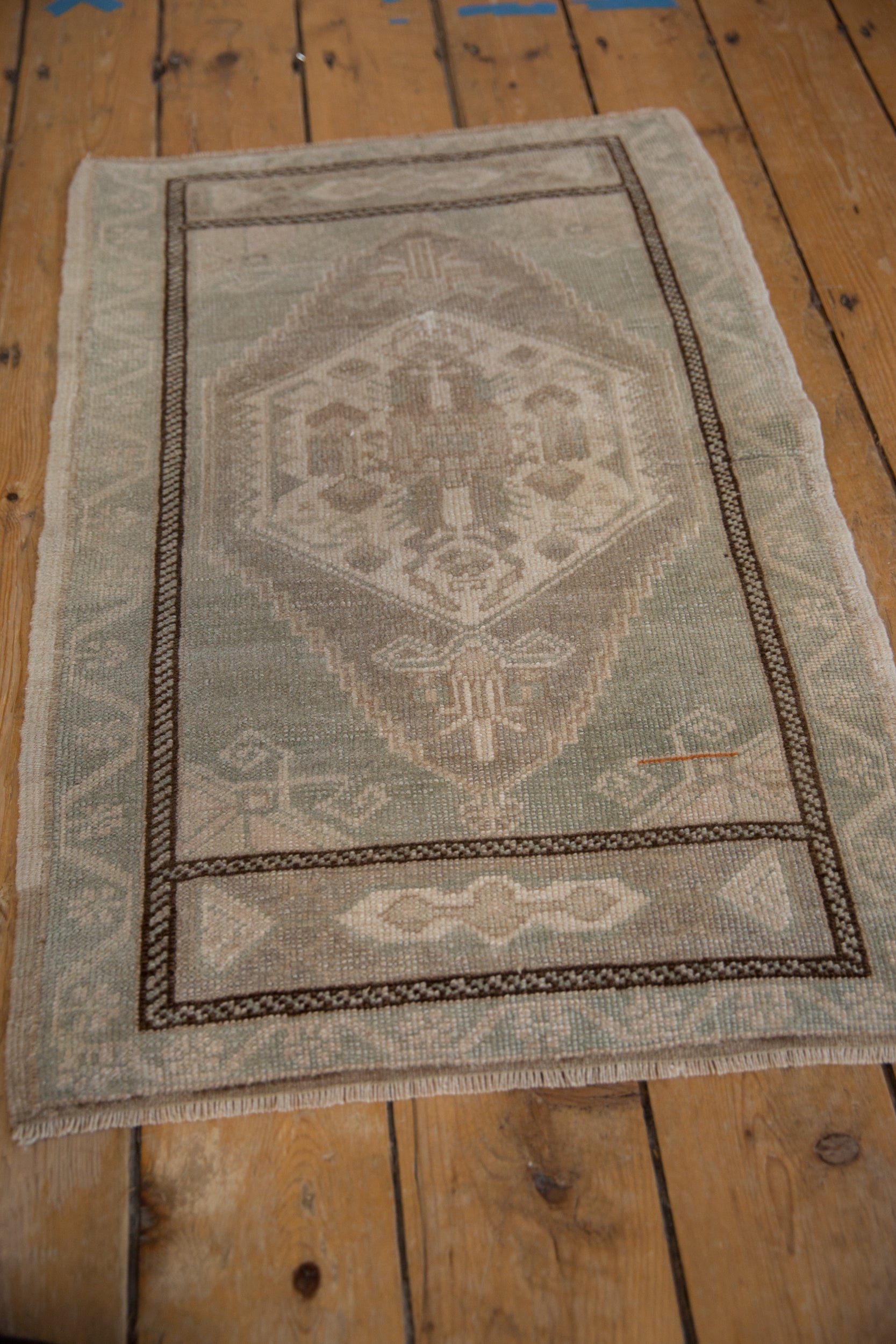 2x3 Vintage Distressed Oushak Rug Mat