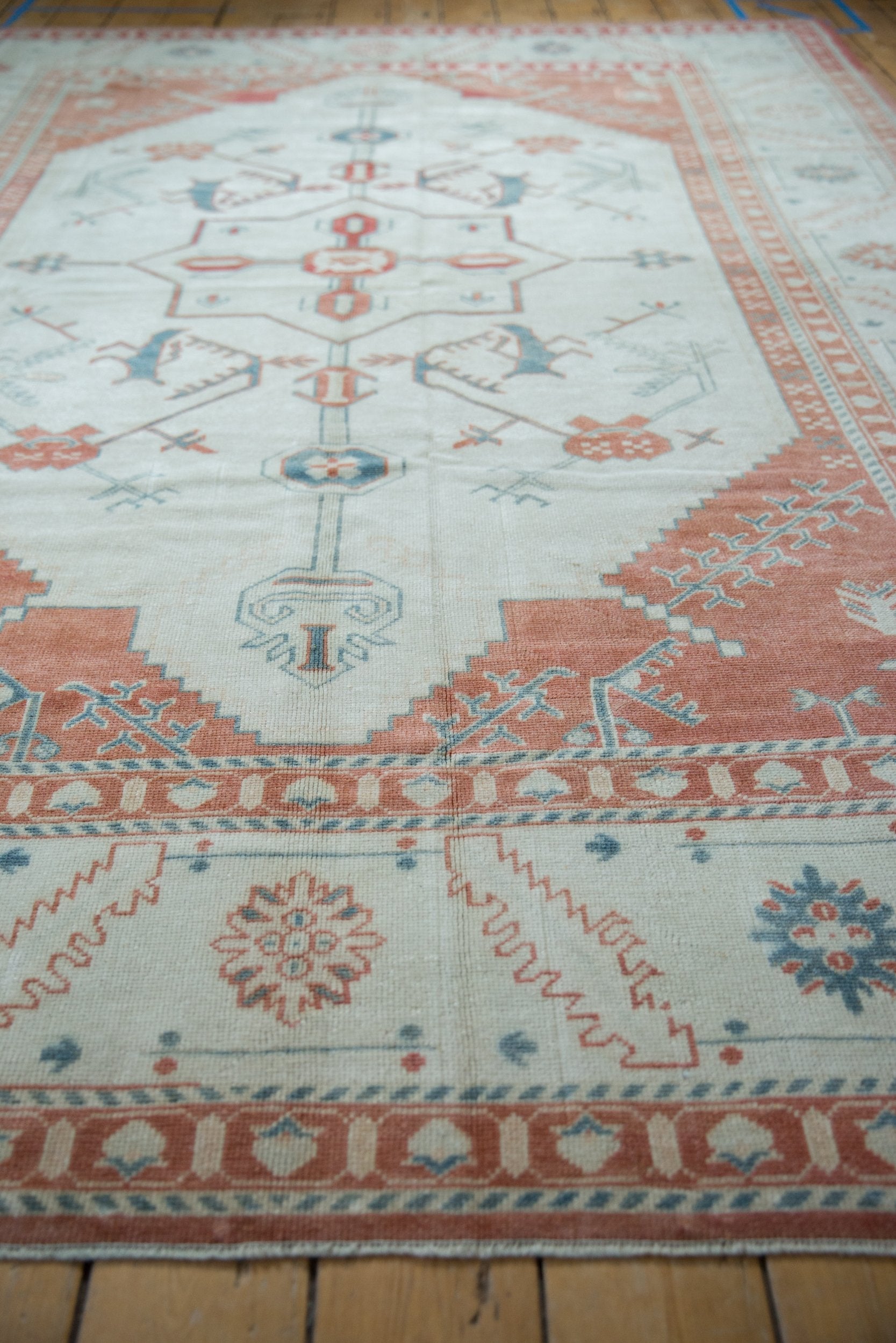 7.5x10 Vintage Distressed Oushak Carpet by Old New House® - product image 5 for Resin Society