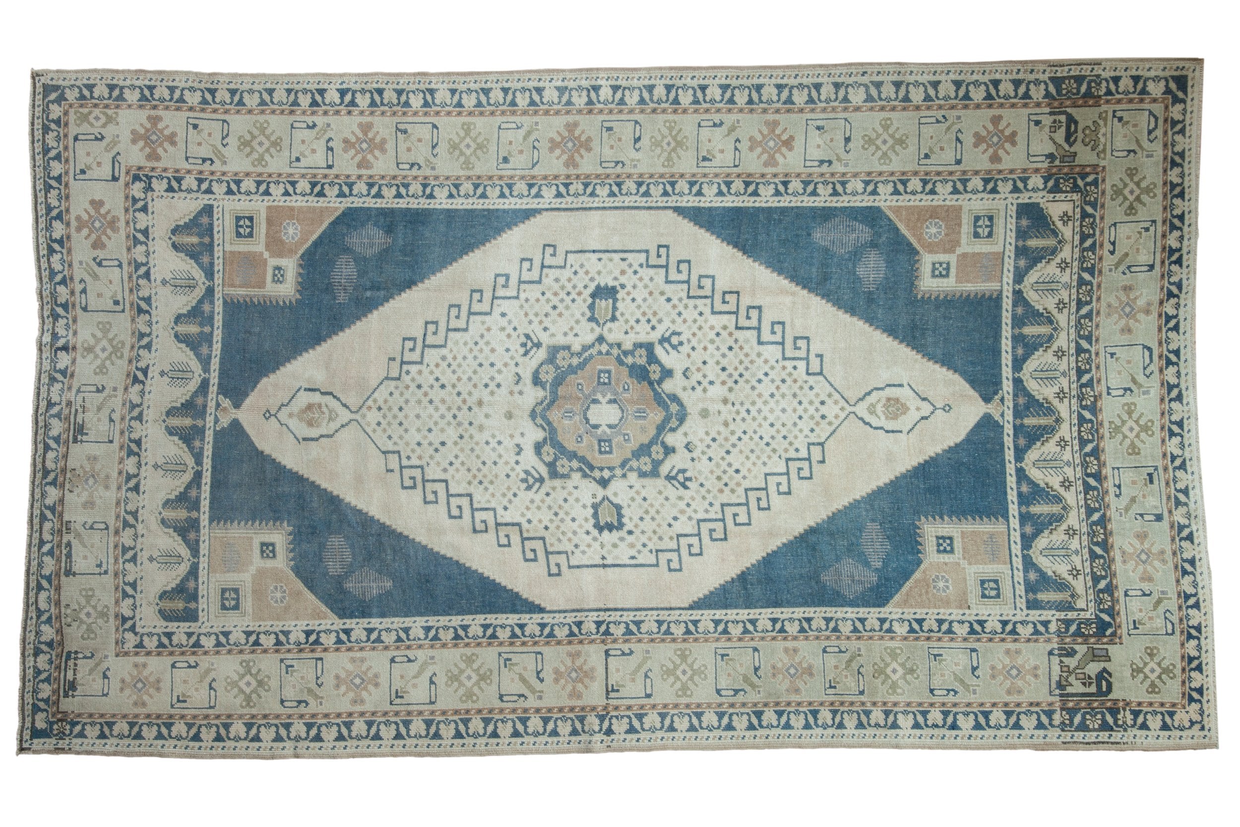 5.5x9.5 Vintage Distressed Oushak Carpet by Old New House® - main product image for Resin Society