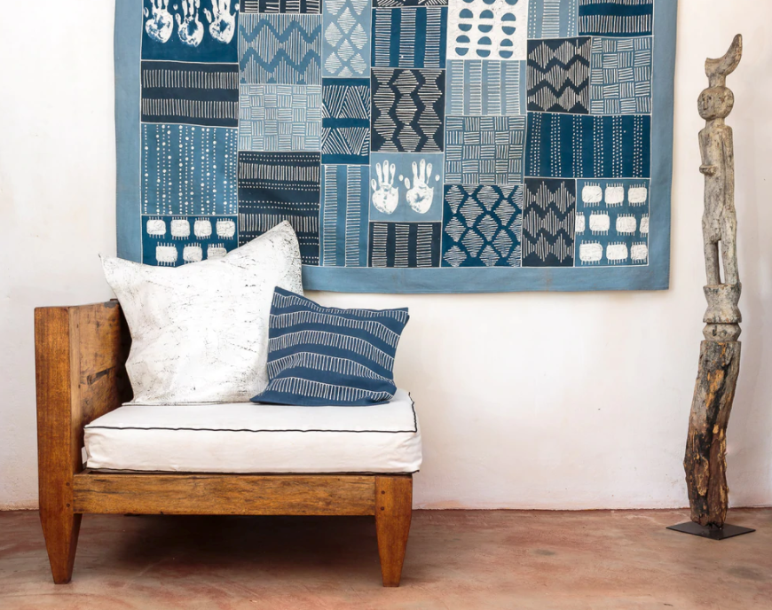 Allover Crackles Off-White Pillow Cover by Mbare Ltd - product image 2 for Resin Society