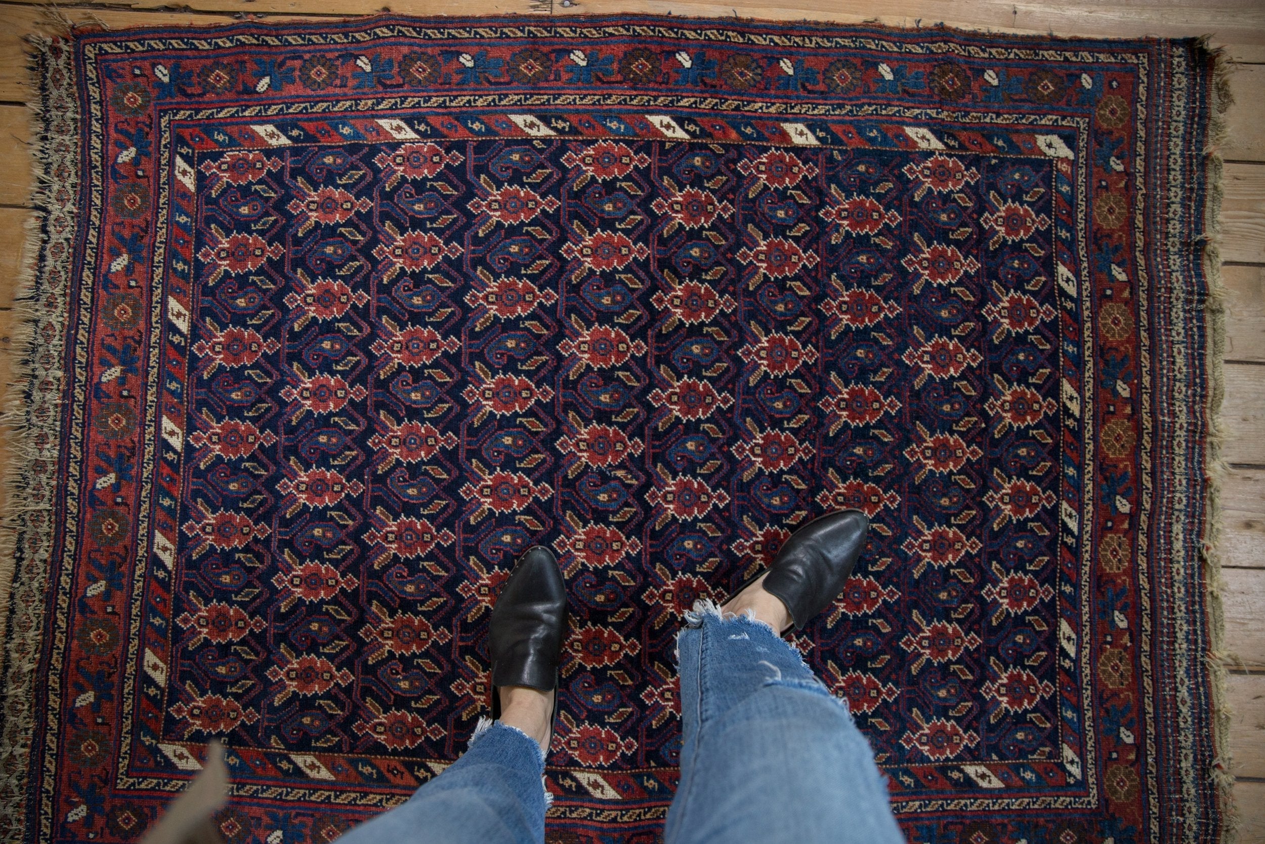 4x5.5 Antique Afshar Rug by Old New House® - product image 2 for Resin Society