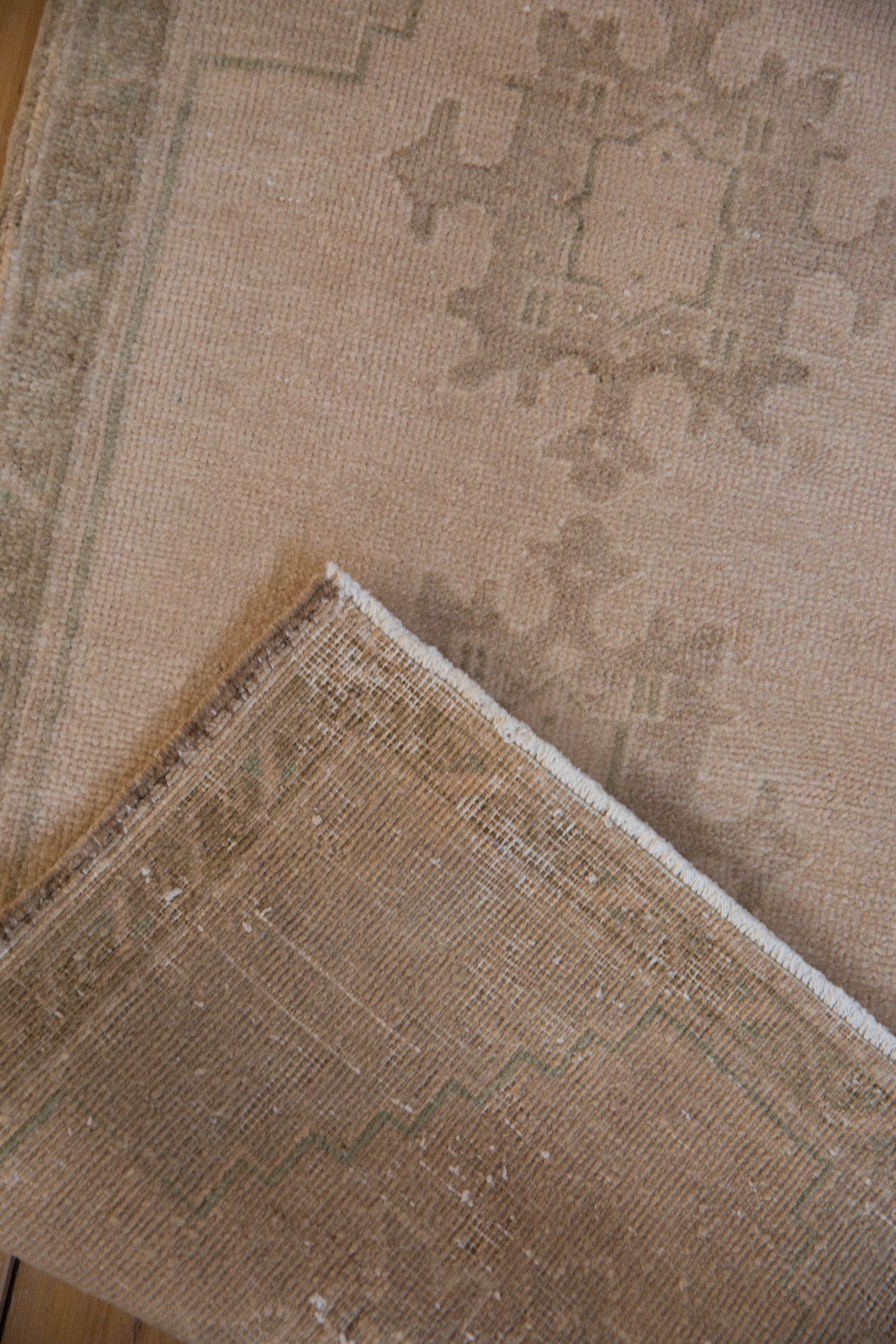 1.5x3.5 Vintage Distressed Oushak Rug Mat Runner