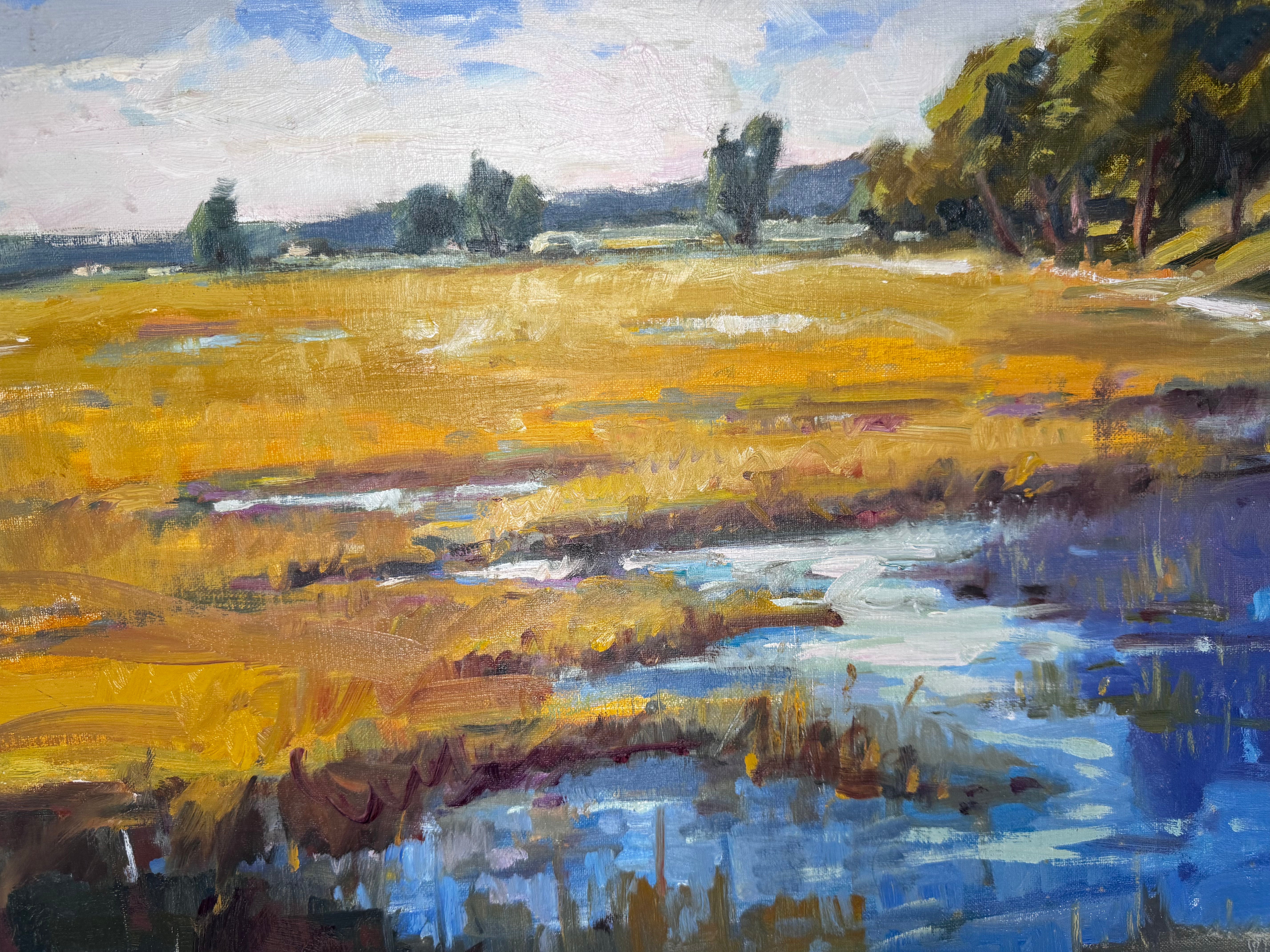 Ninety Six - 16x20 original artwork on board by John Beard Collection showing coastal plein air painting