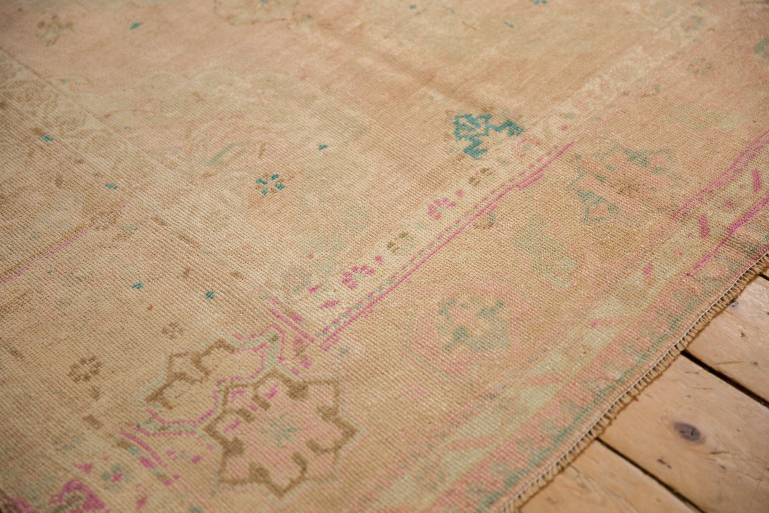 4.5x9 Vintage Distressed Oushak Rug Runner by Old New House® - product image 5 for Resin Society