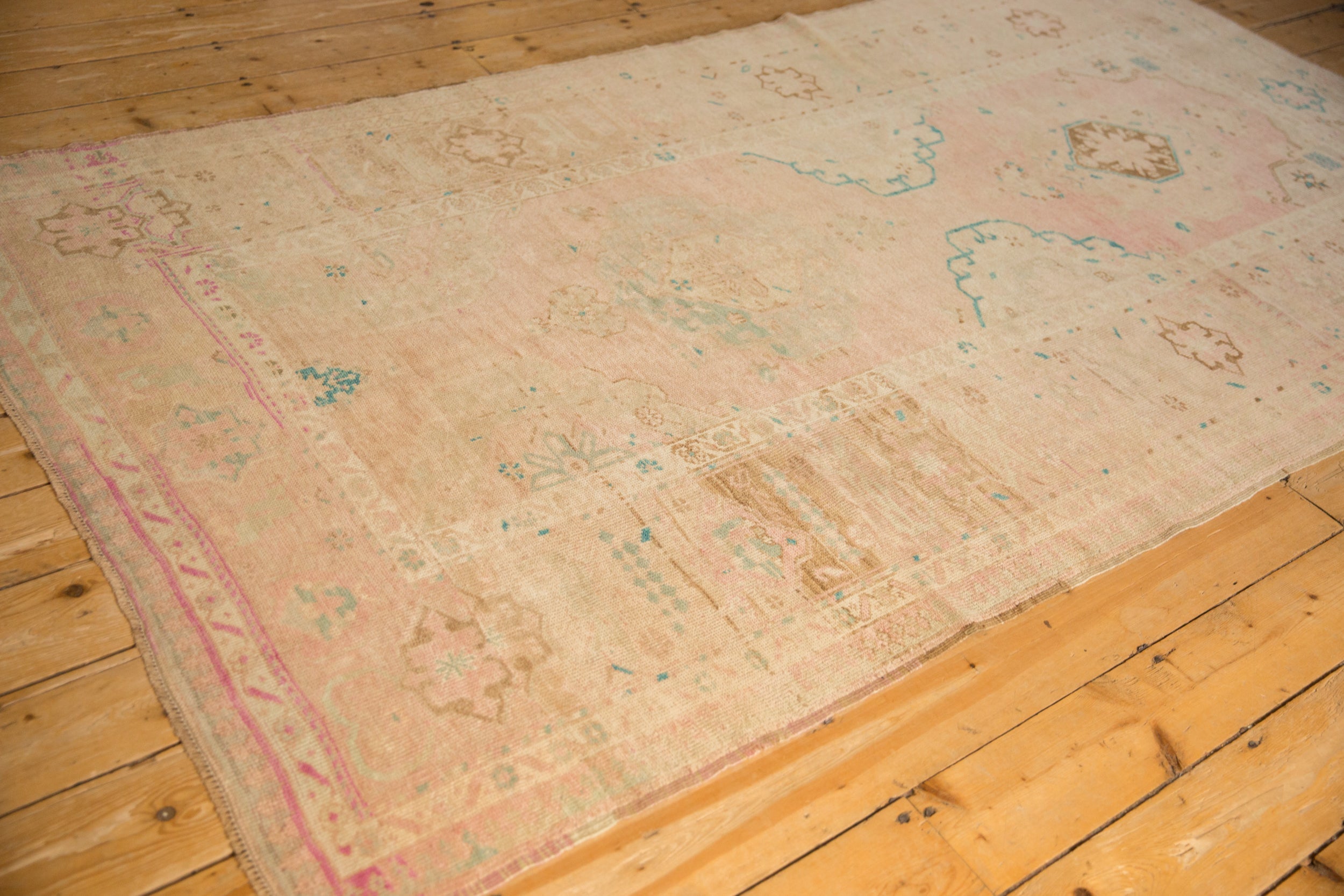 4.5x9 Vintage Distressed Oushak Rug Runner by Old New House® - product image 7 for Resin Society